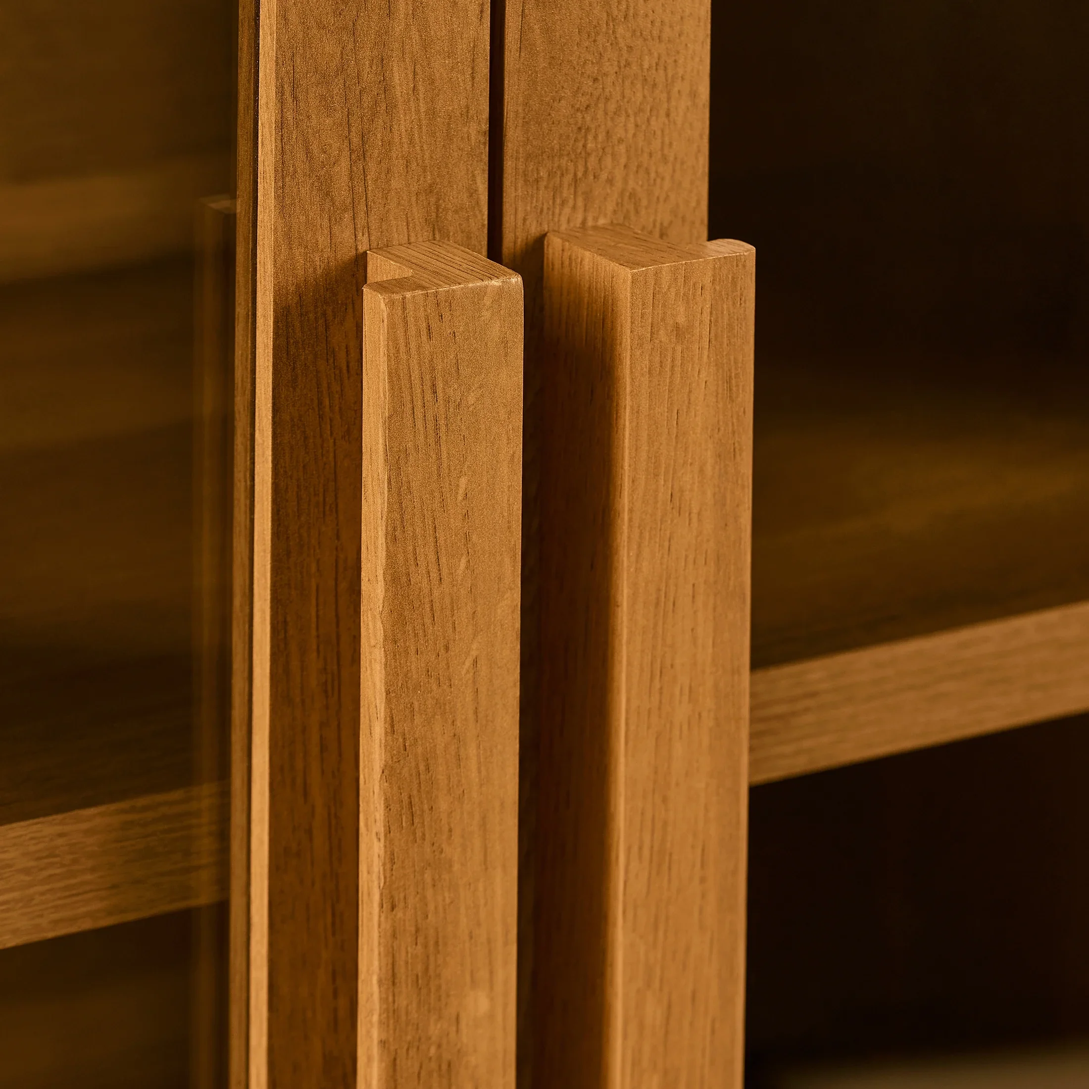 Better Homes & Gardens Ezra TV Stand for TV's up to 70, Light Honey finish