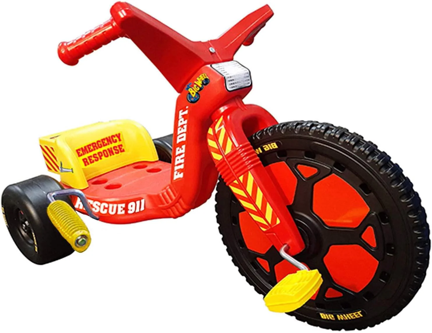 Fire Rescue Big Wheel Spin Out Racer 16 Inch Trike