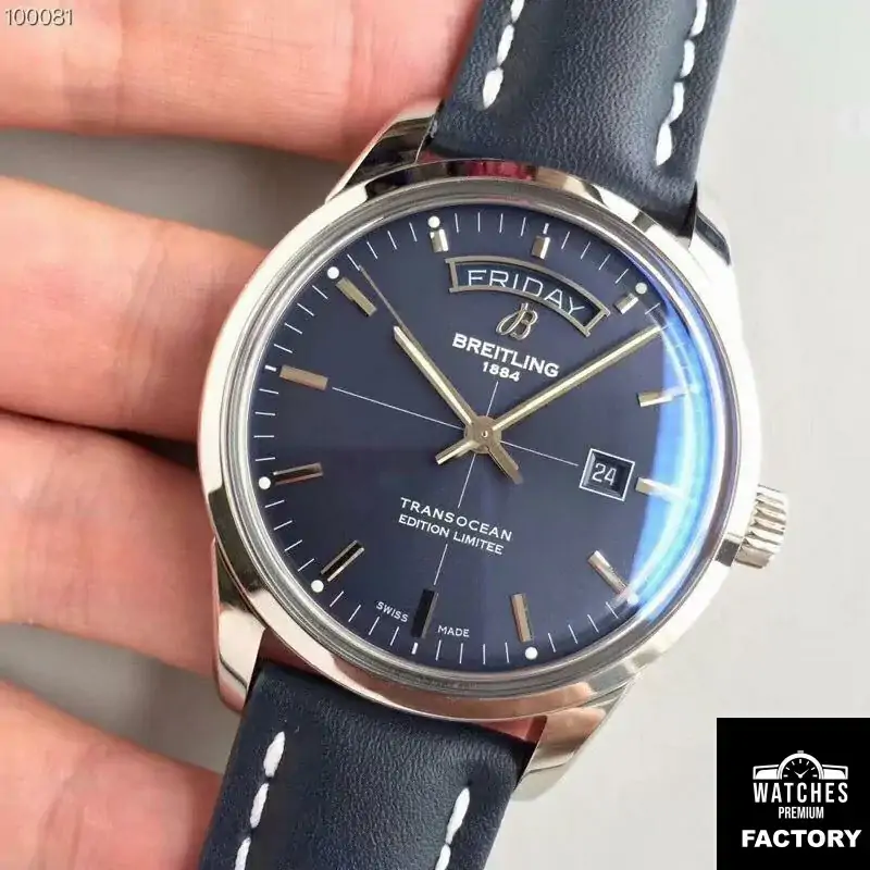 Breitling Transocean Day Date A453109T / C921 / 731P / A20BA.1 Blue Dial