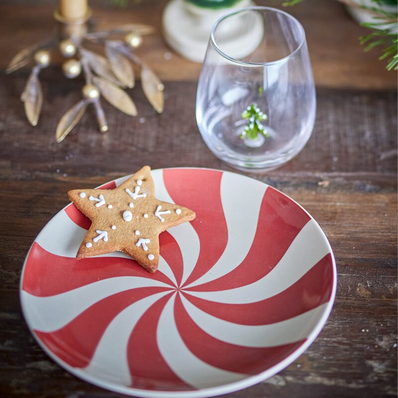 Yule tallerken 23 cm julemotiv multi