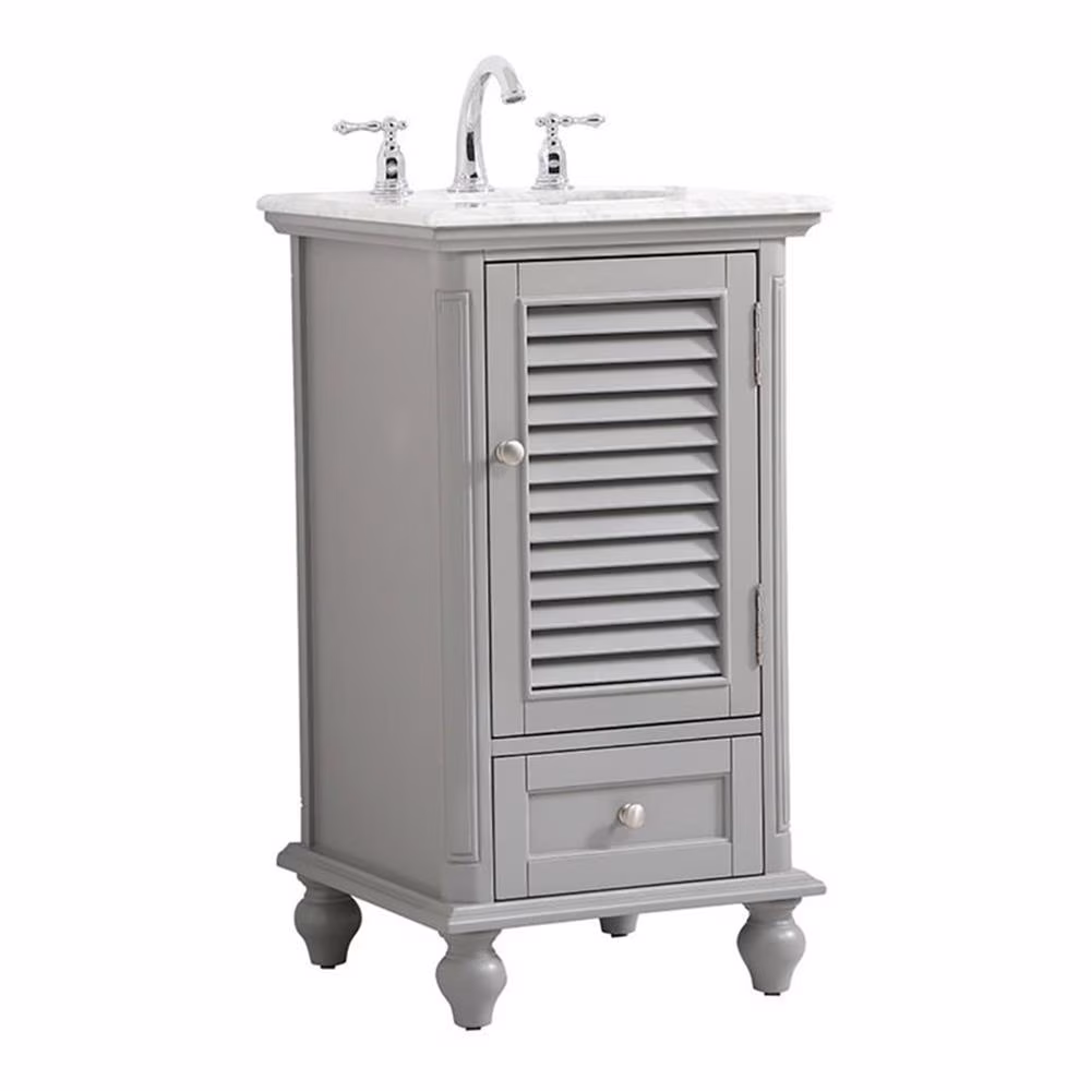 19 inch single bathroom vanity in grey(Grey)