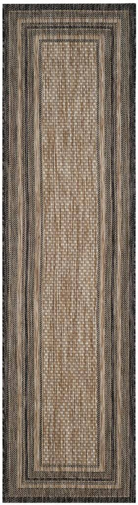 Safavieh Courtyard Natural & Black 6'-7