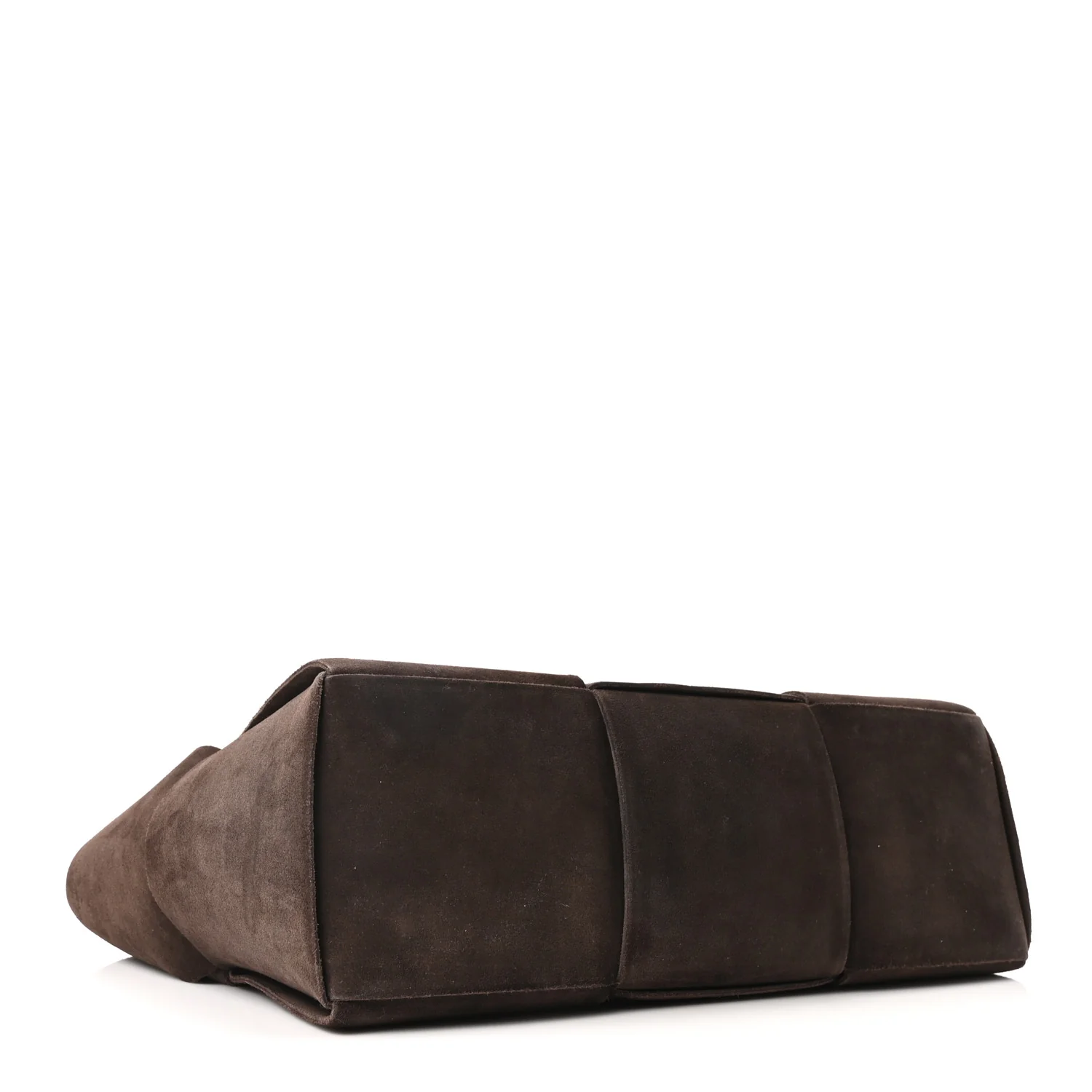 Suede Maxi Intrecciato Small Arco Tote Fondente