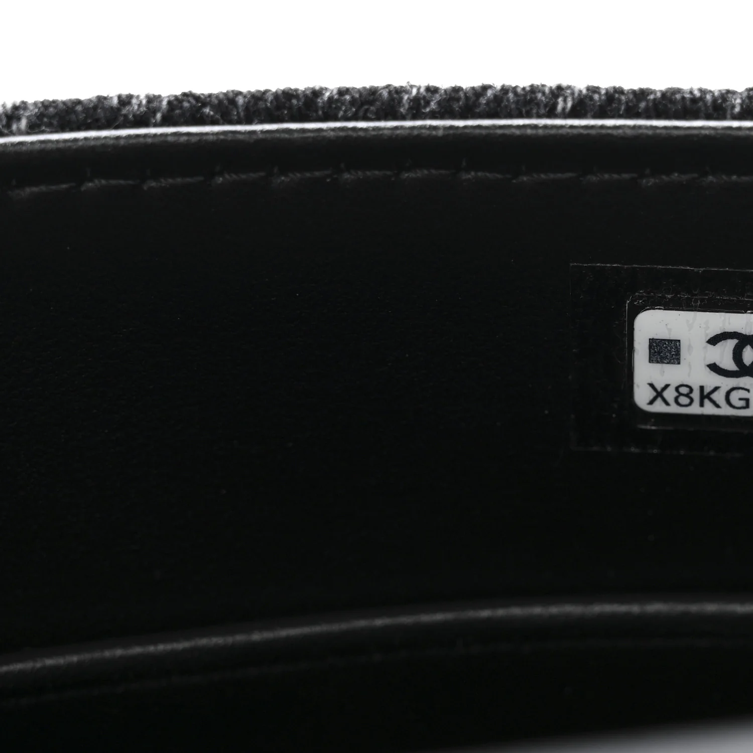 Washed Denim Quilted Coco Handle Clutch With Chain Black