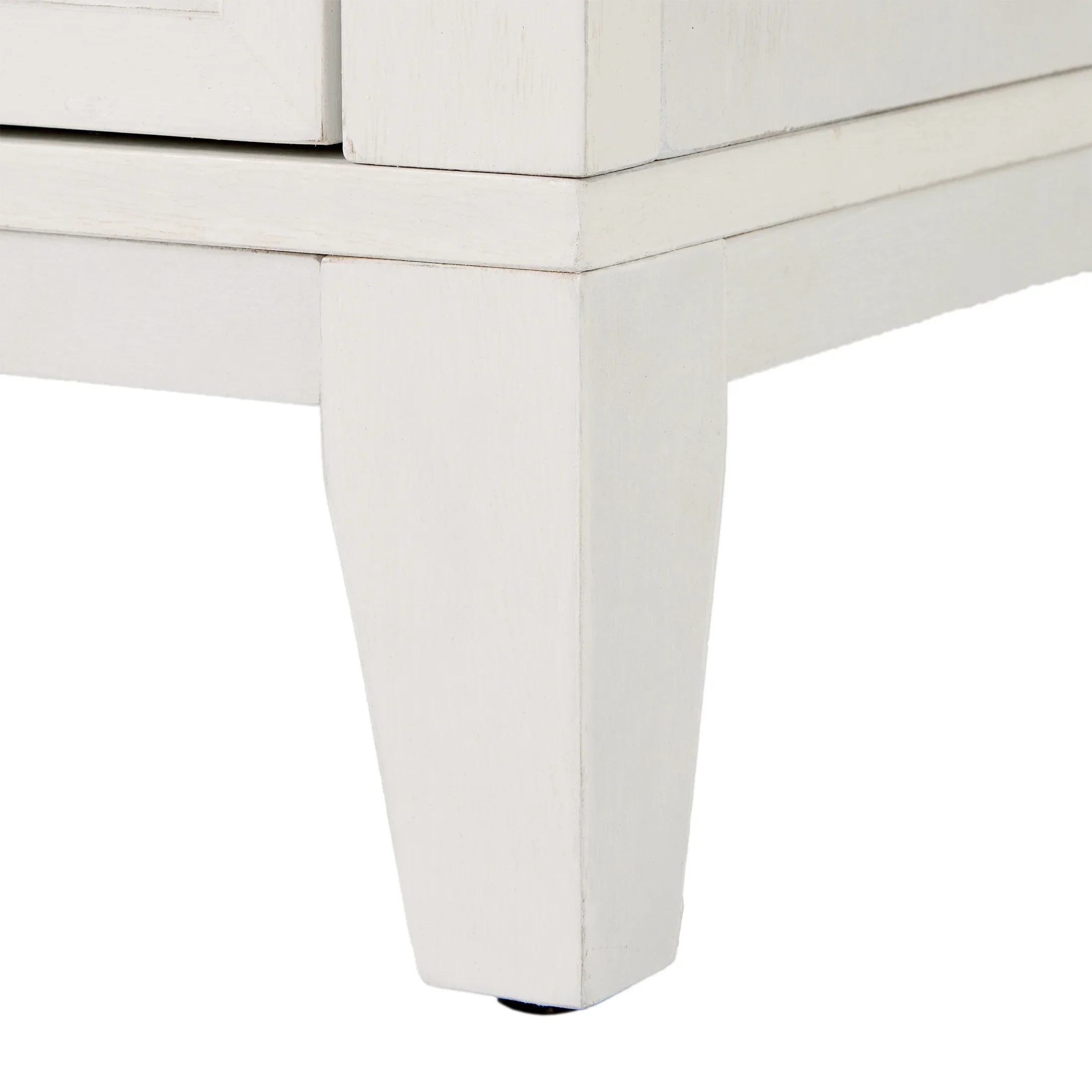 Better Homes & Gardens Canton 3-Drawer Nightstand, Textured White and Light Honey