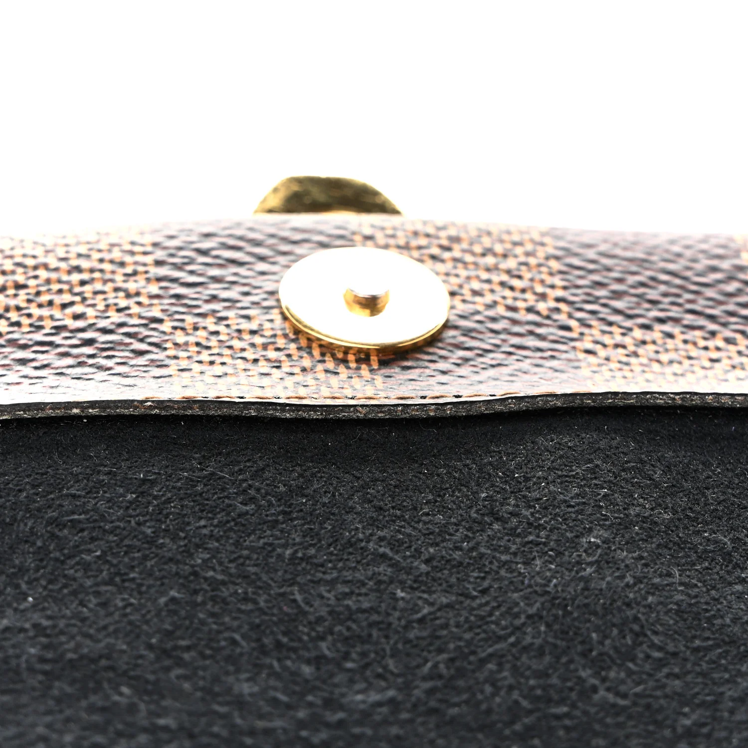 Damier Ebene Vavin Chain Wallet Black