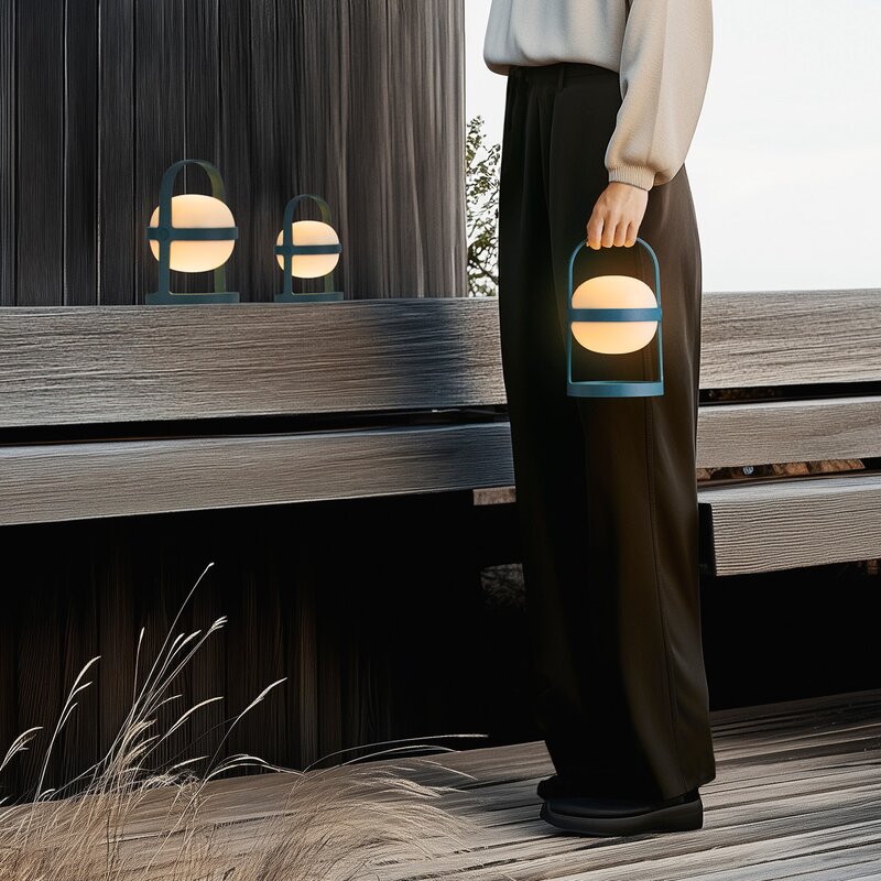 Soft Spot Solar solcellelampe circular 25 cm forest green