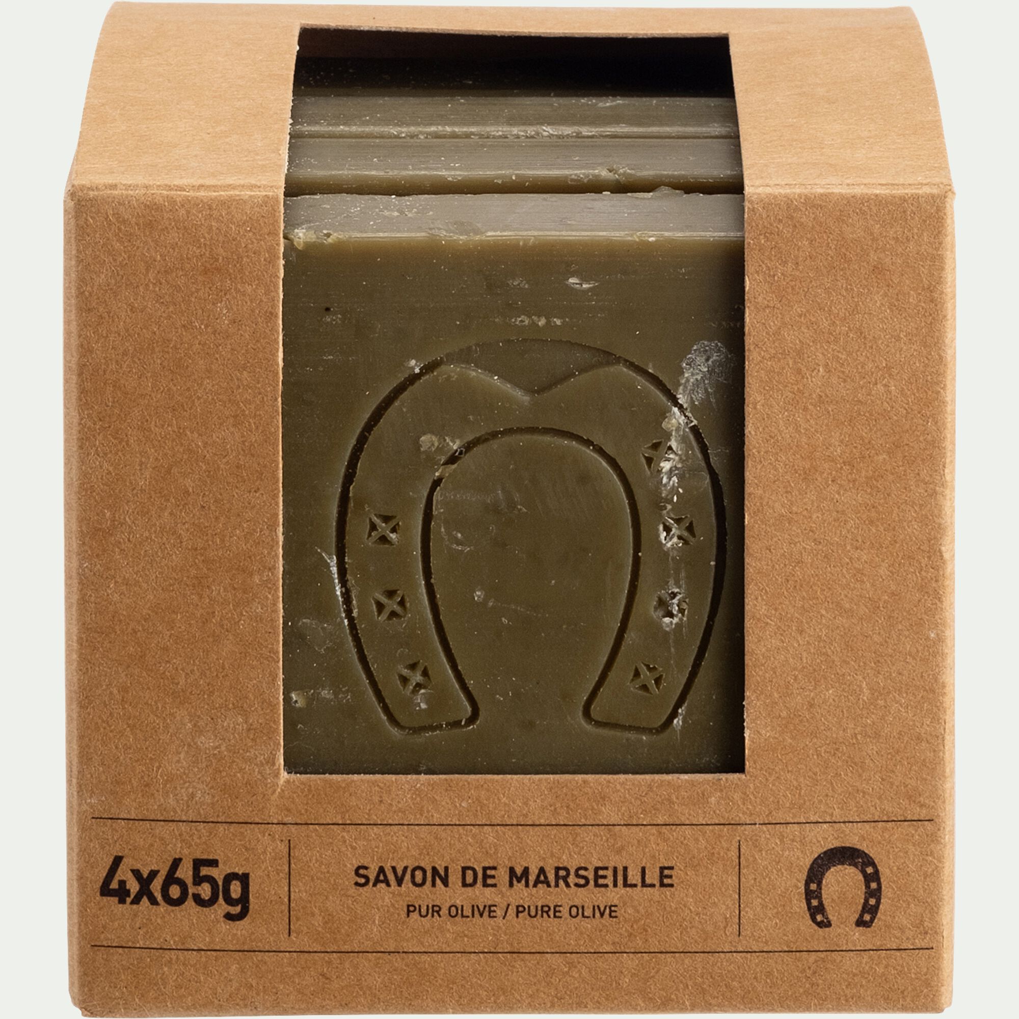 MARSEILLE - Savon de Marseille en tranche 4x65gr - vert