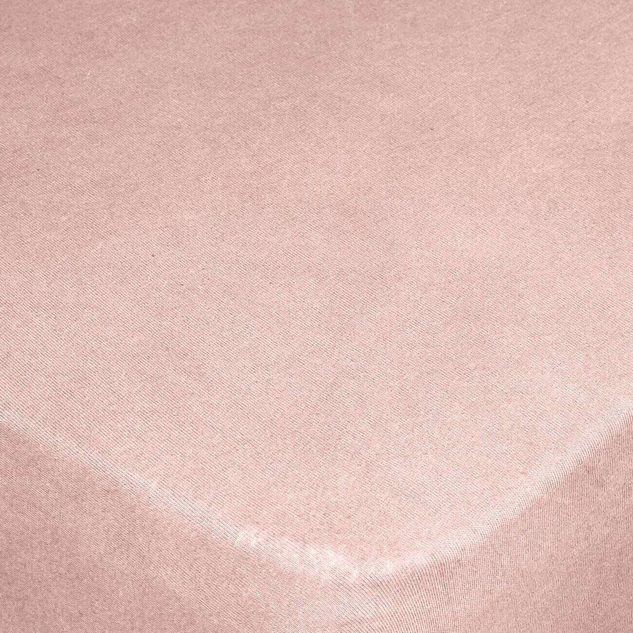 Drap housse 2 personnes 140x200cm rose