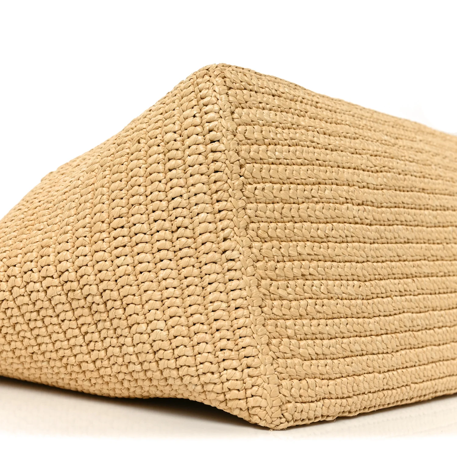 Raffia Logo Tote Naturel