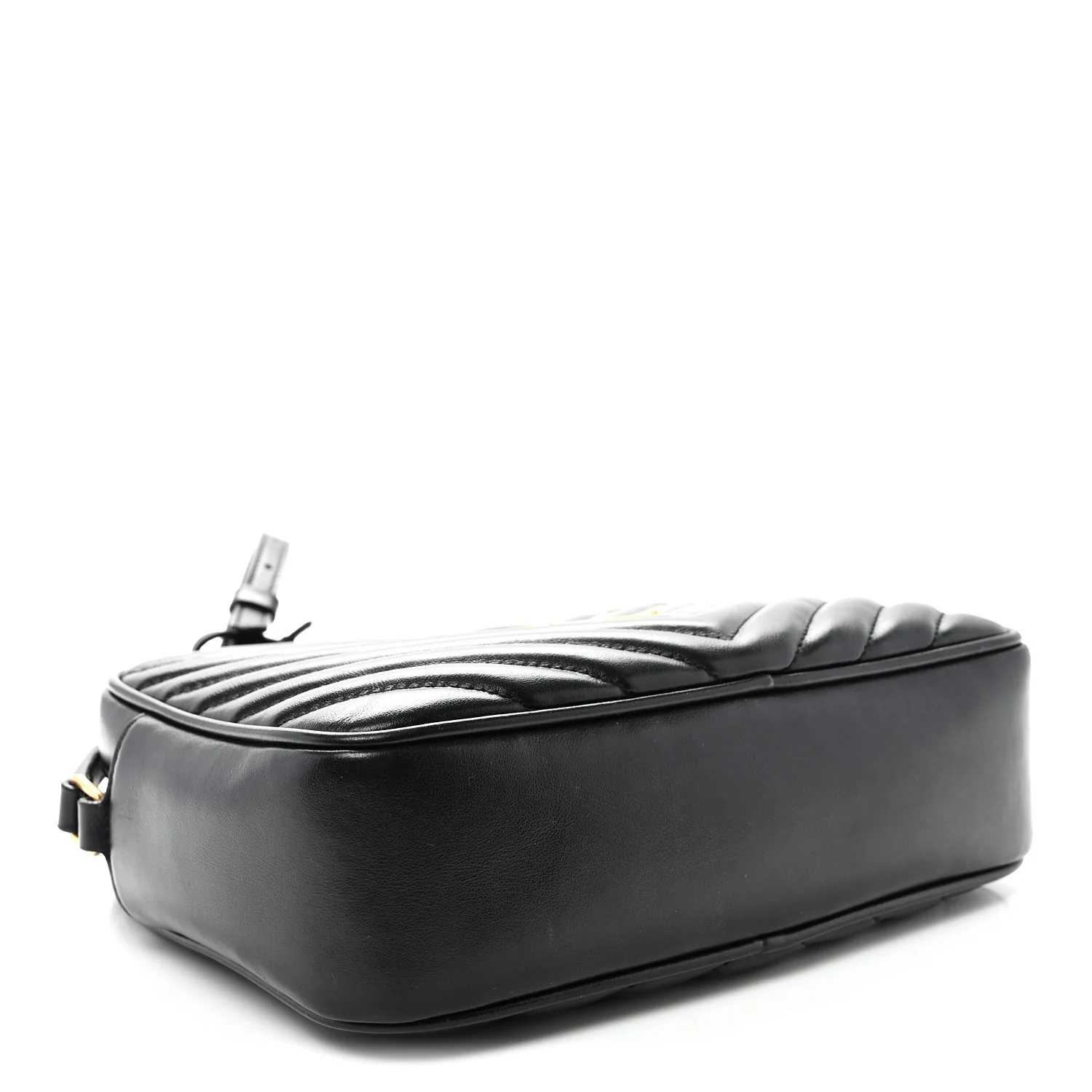 Calfskin Matelasse Monogram Lou Camera Bag Black