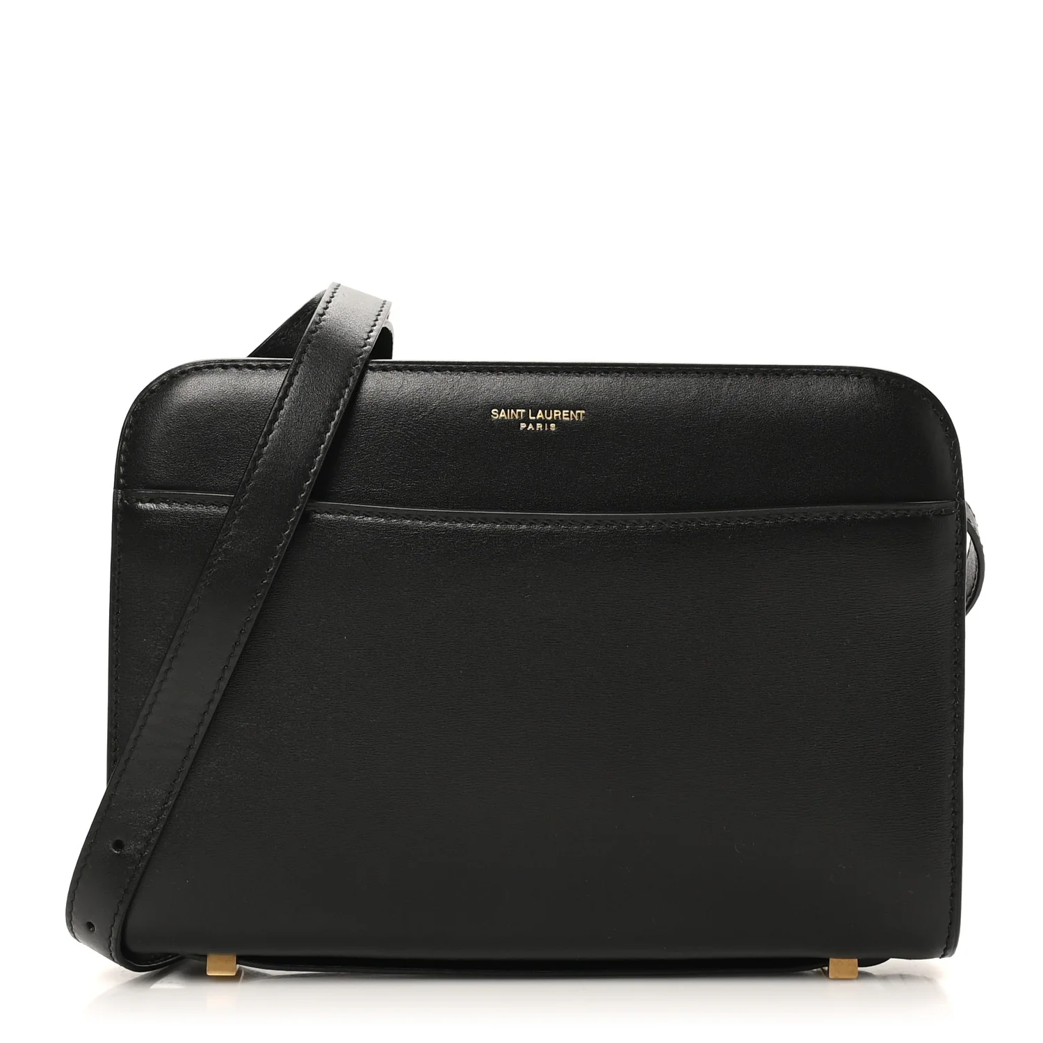 Calfskin Reverse Satchel Black