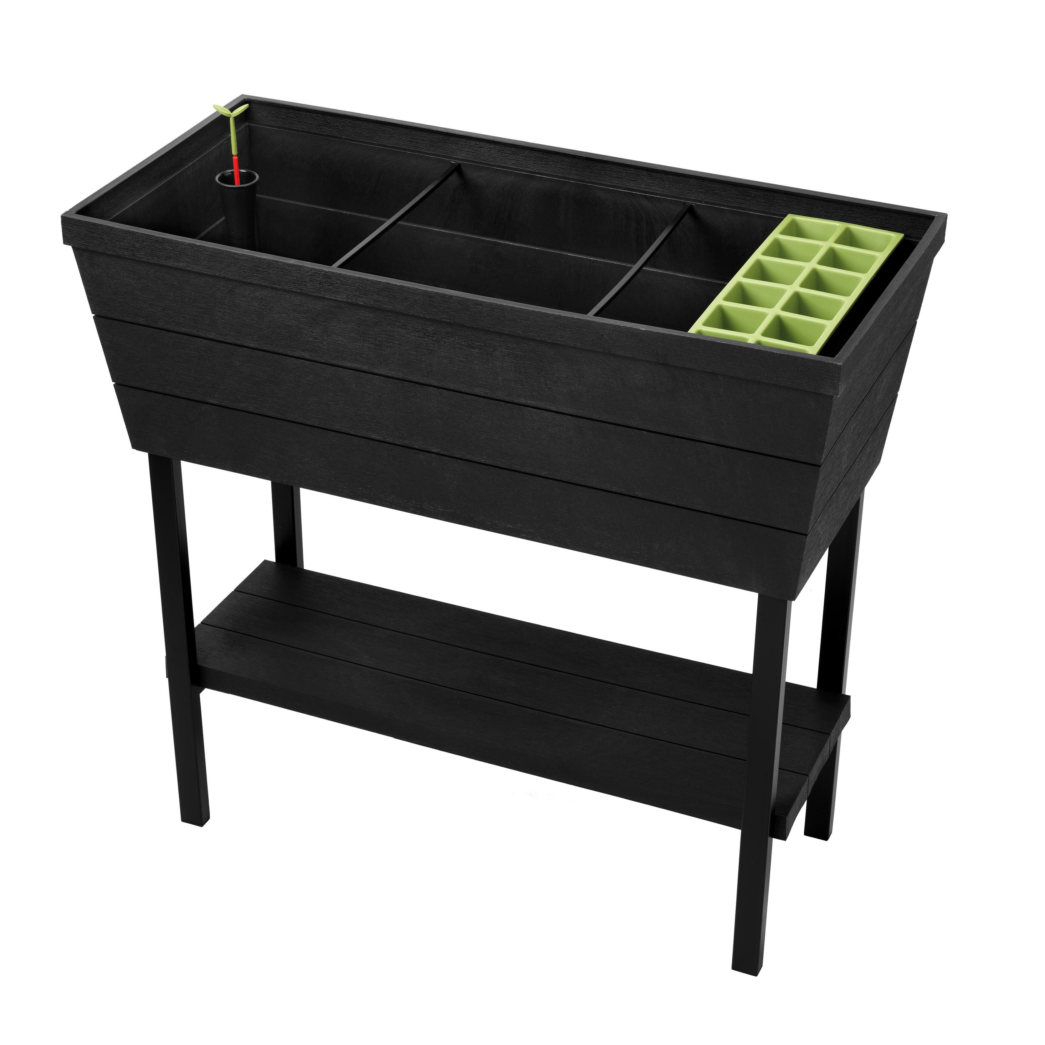 Keter Urban Bloomer Resin Elevated Planter Raised Garden Bed