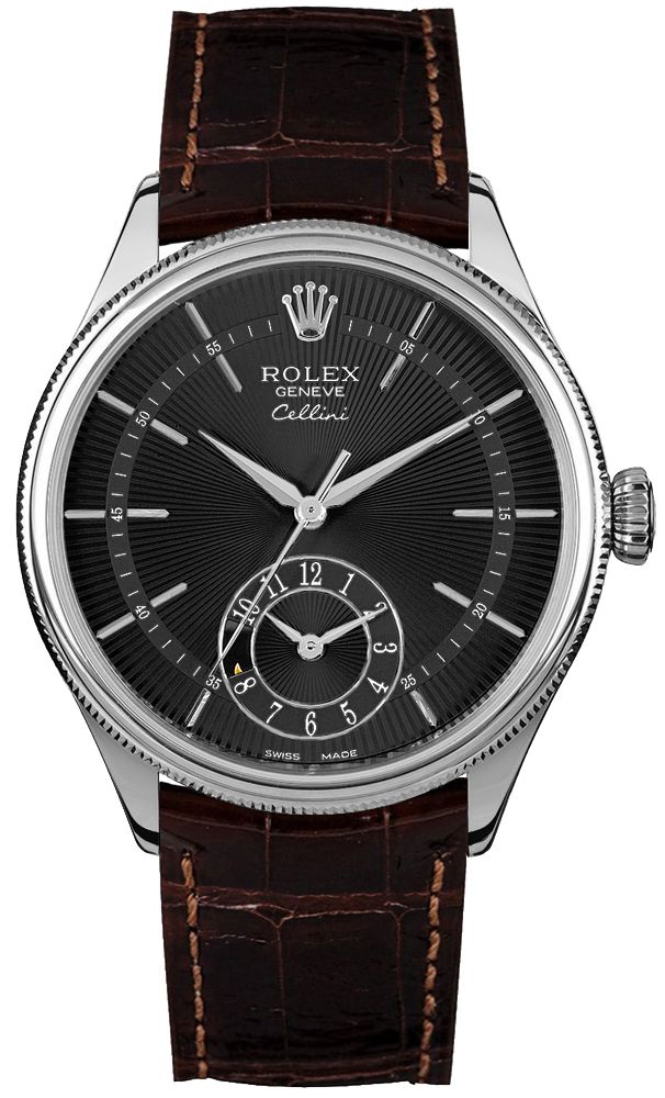 [Super Clone]RCellini Dual Time Solid 18k White Gold Men's Watch 50529-0010