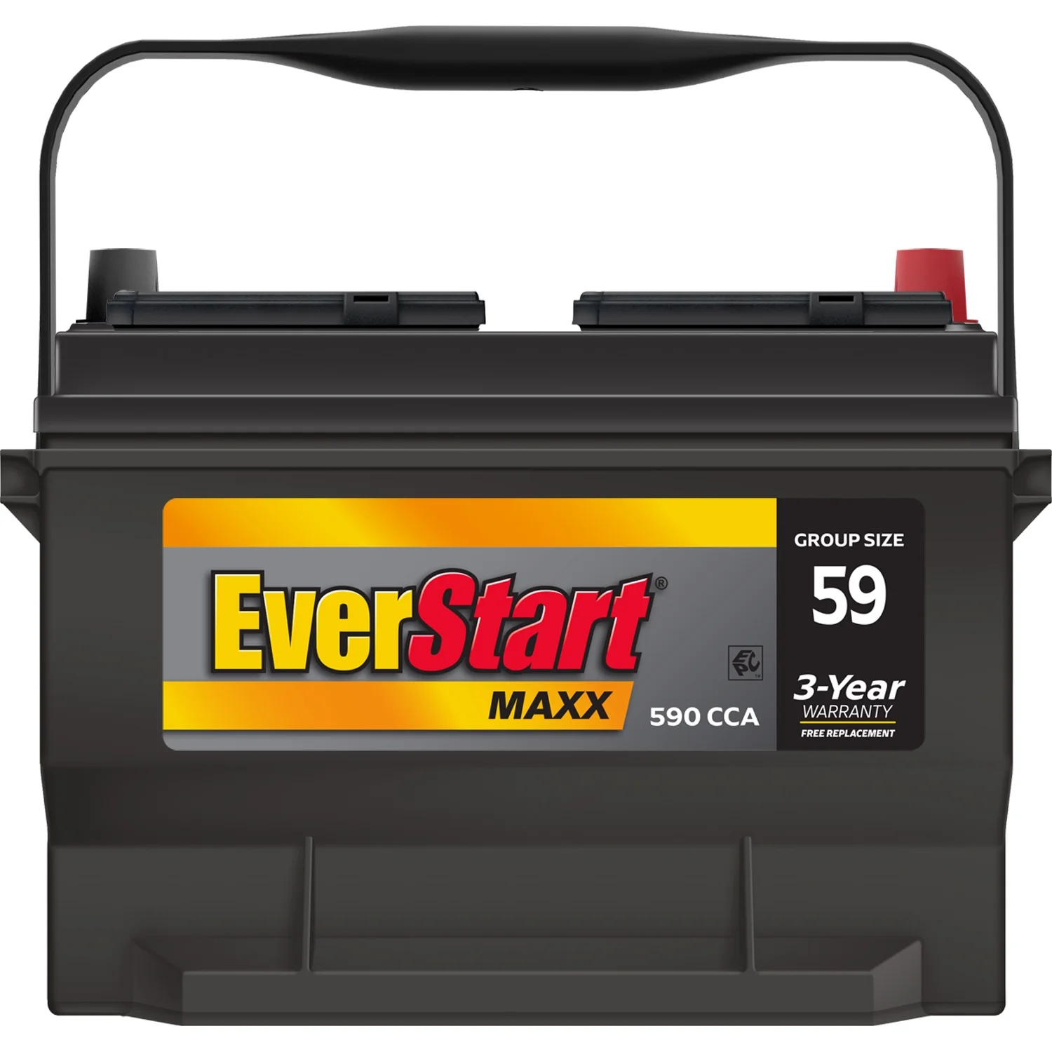 Maxx Lead Acid Automotive Battery, Groups Size 59 12 Volt, 590 CCA - Image 2