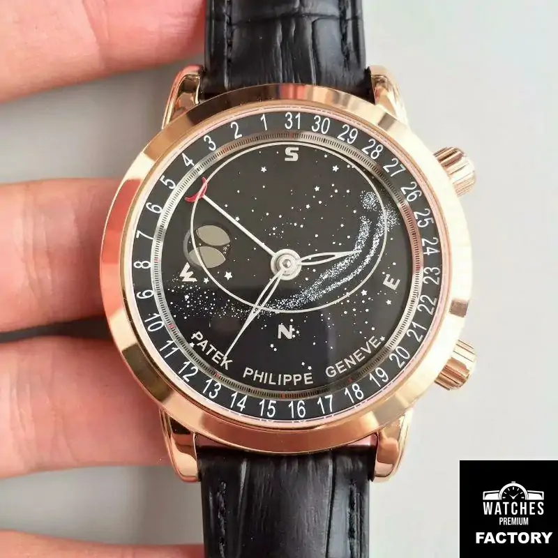 Patek Philippe Grand Complications Sky Moon Celestial 6102R-001 TW Factory Black Dial
