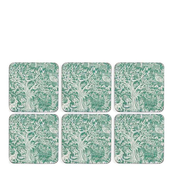 Tapestry glassbrikker 10,5 cm 6 stk sage