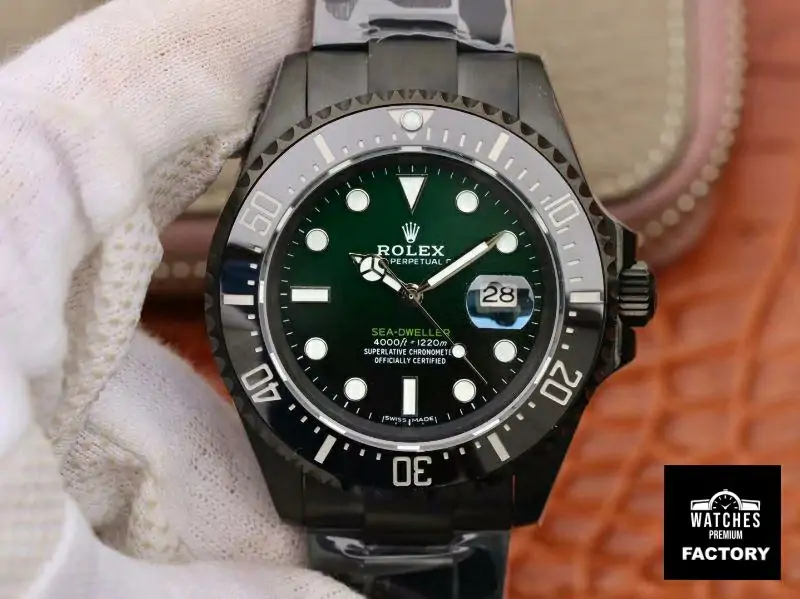 Rolex Sea-Dweller Deepsea 11666001 V2 Green Gradual Black Dial