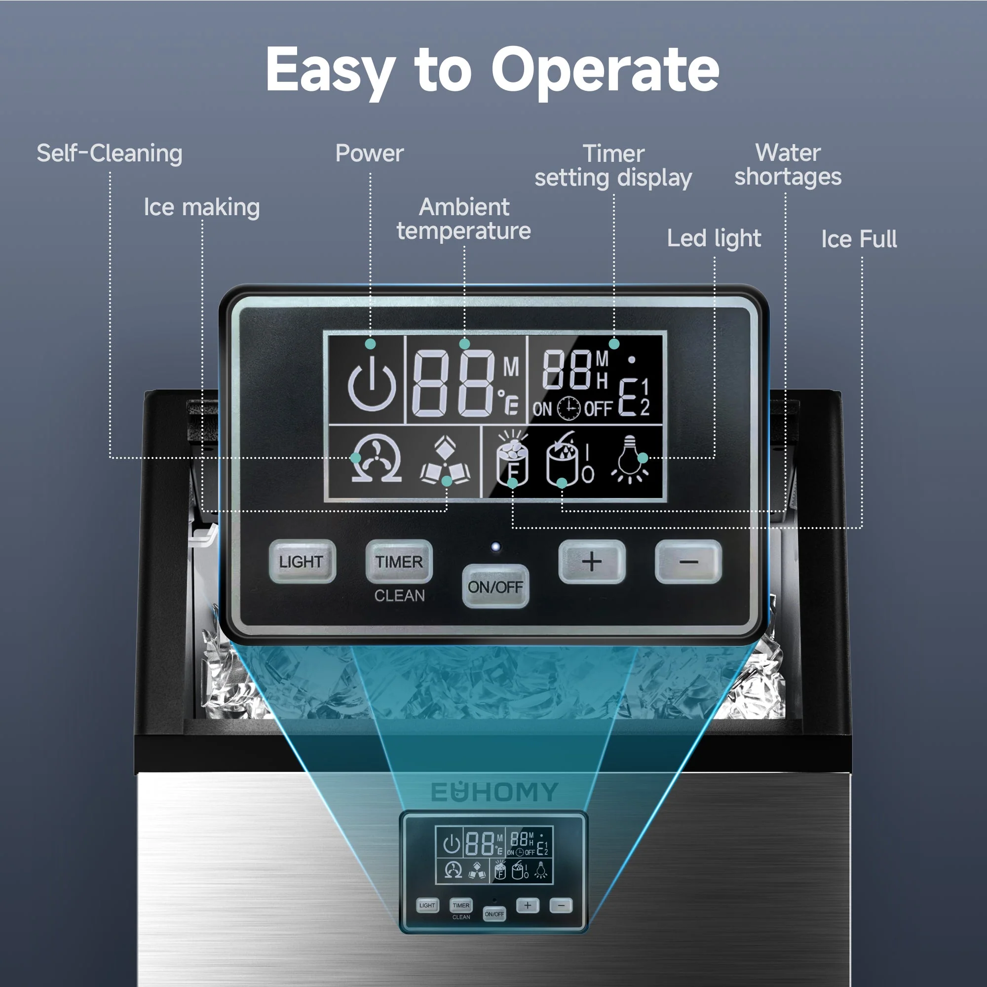 Euhomy Moon SE Crescent Commercial Ice Maker