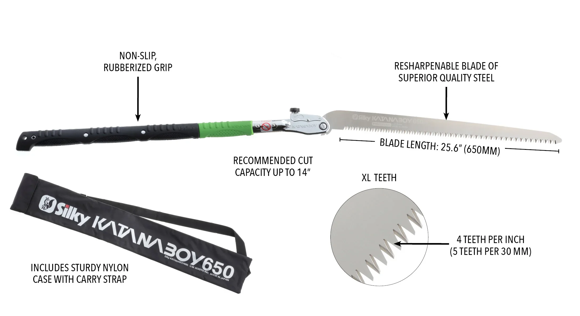 Silky Replacement Blade Only KATANABOY 1000mm XL Teeth (711-99)
