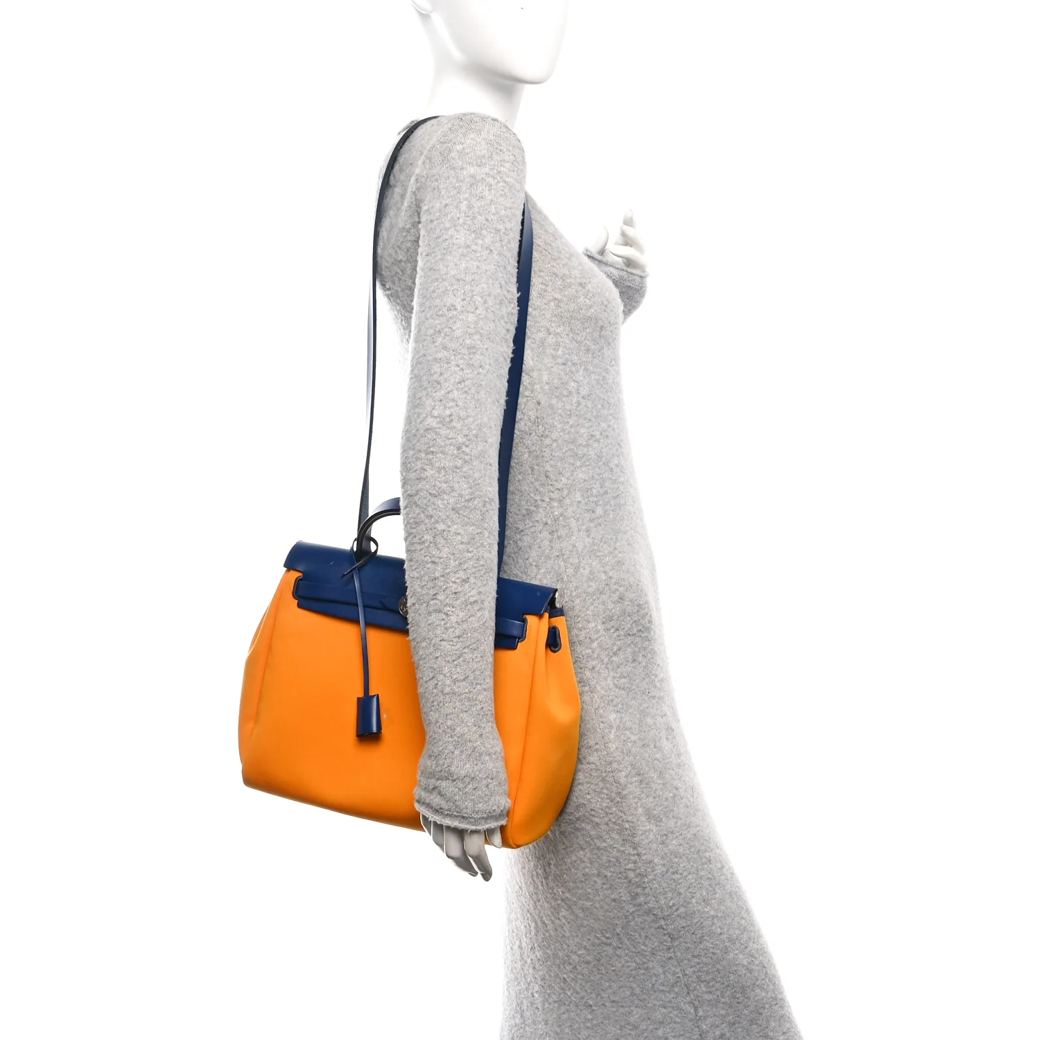 Military Toile Vache Hunter Verso Herbag Zip Retourne 31 PM Jaune Or Bleu Outremer Bleu Saphir