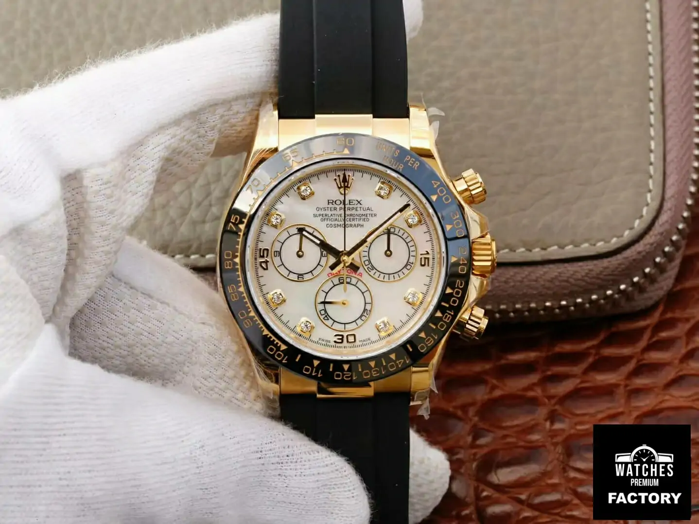 Rolex Daytona Cosmograph M116518ln-0037 JH Factory Rubber Strap