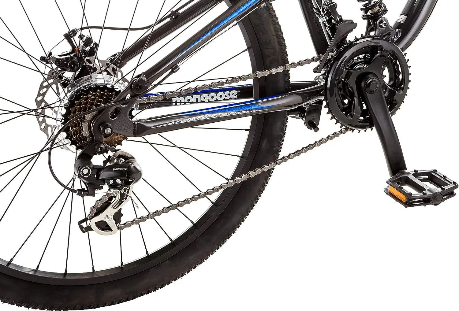 Mongoose Men's Detour Mountain Bike, 18-Inch/Medium