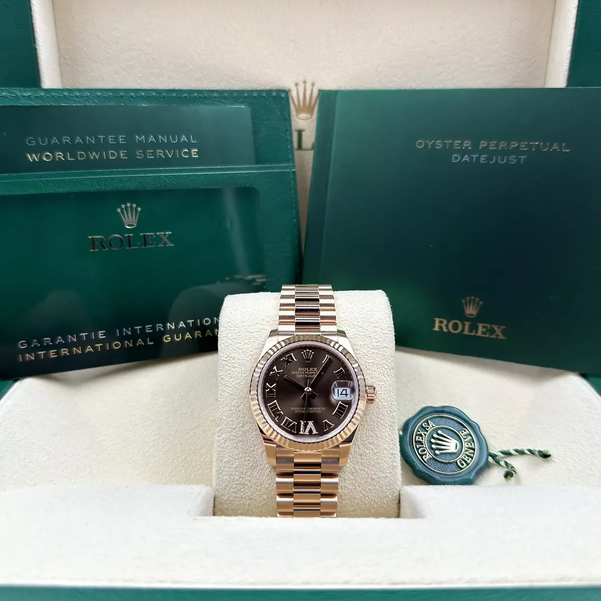 【Super Clone】RLX Datejust m278275-0025 Chocolate 31mm Dial