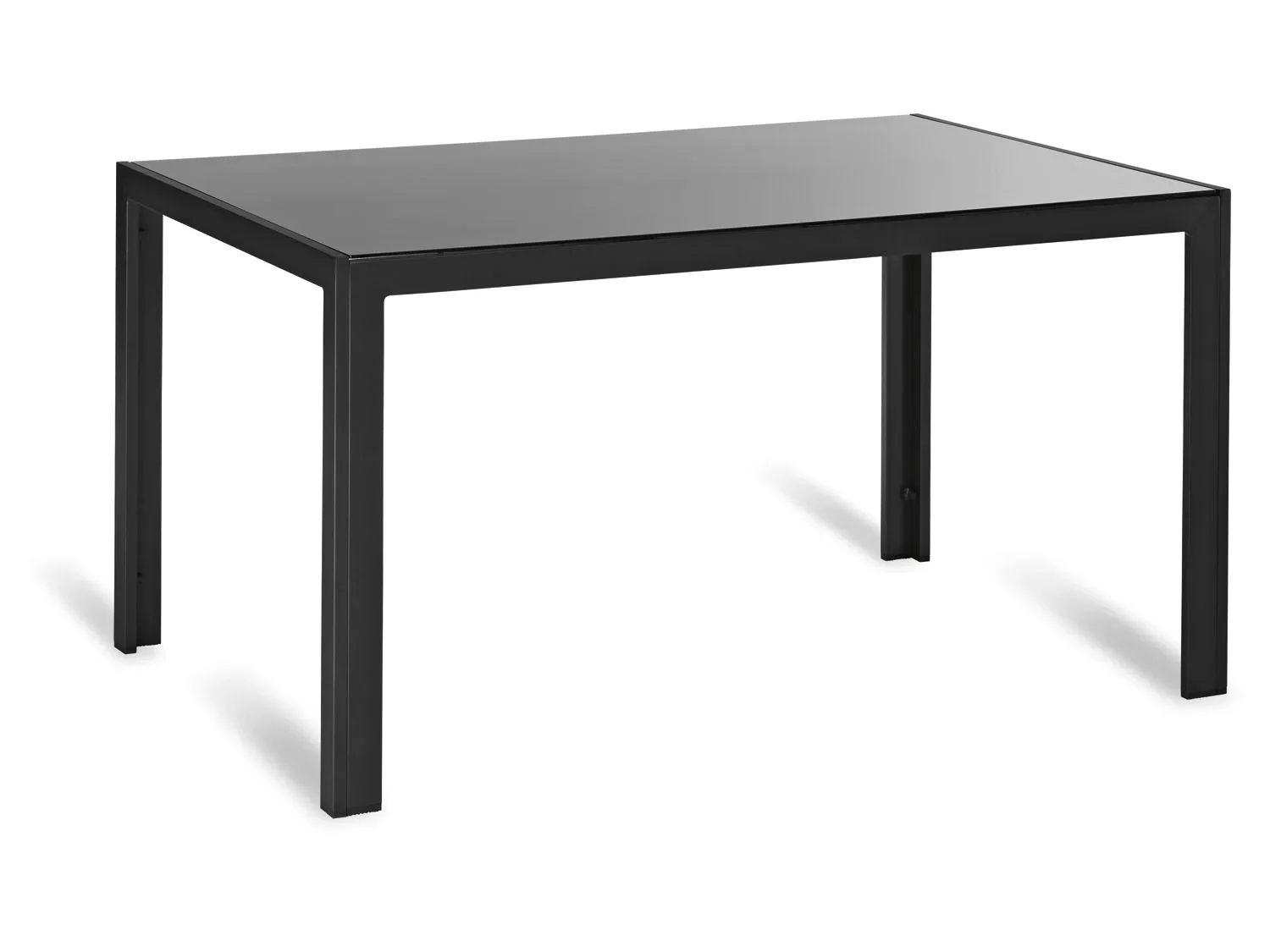 LIVARNO home Table de jardin Houston en aluminium, noir
