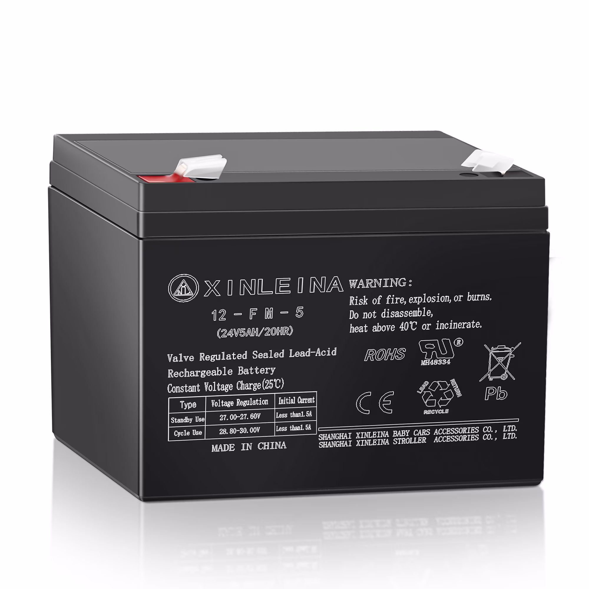 East Doll 24V 5ah Rechargeable Sealed Lead Acid Battery - Suitable for Most Kids Ride on Car - Battery Accessories