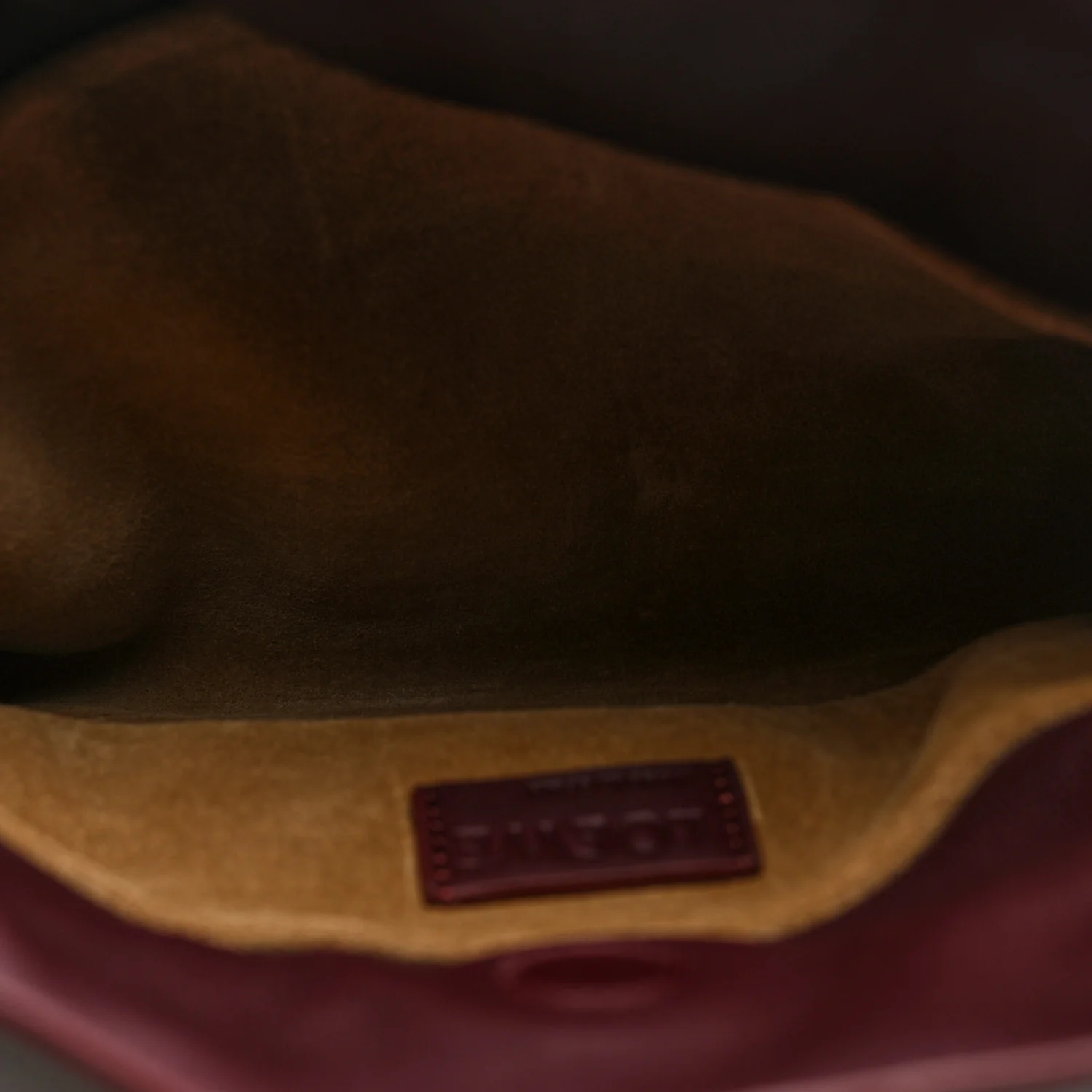 Calfskin Mini Flamenco Knot Clutch Dark Burgundy