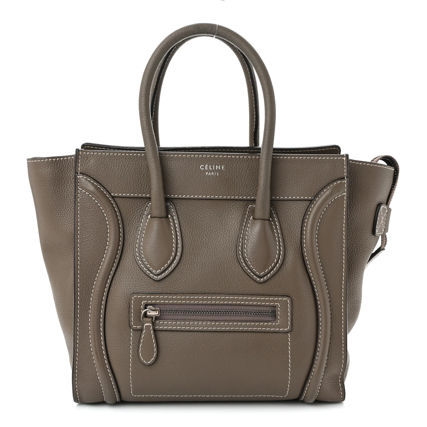 Drummed Calfskin Micro Luggage Souris