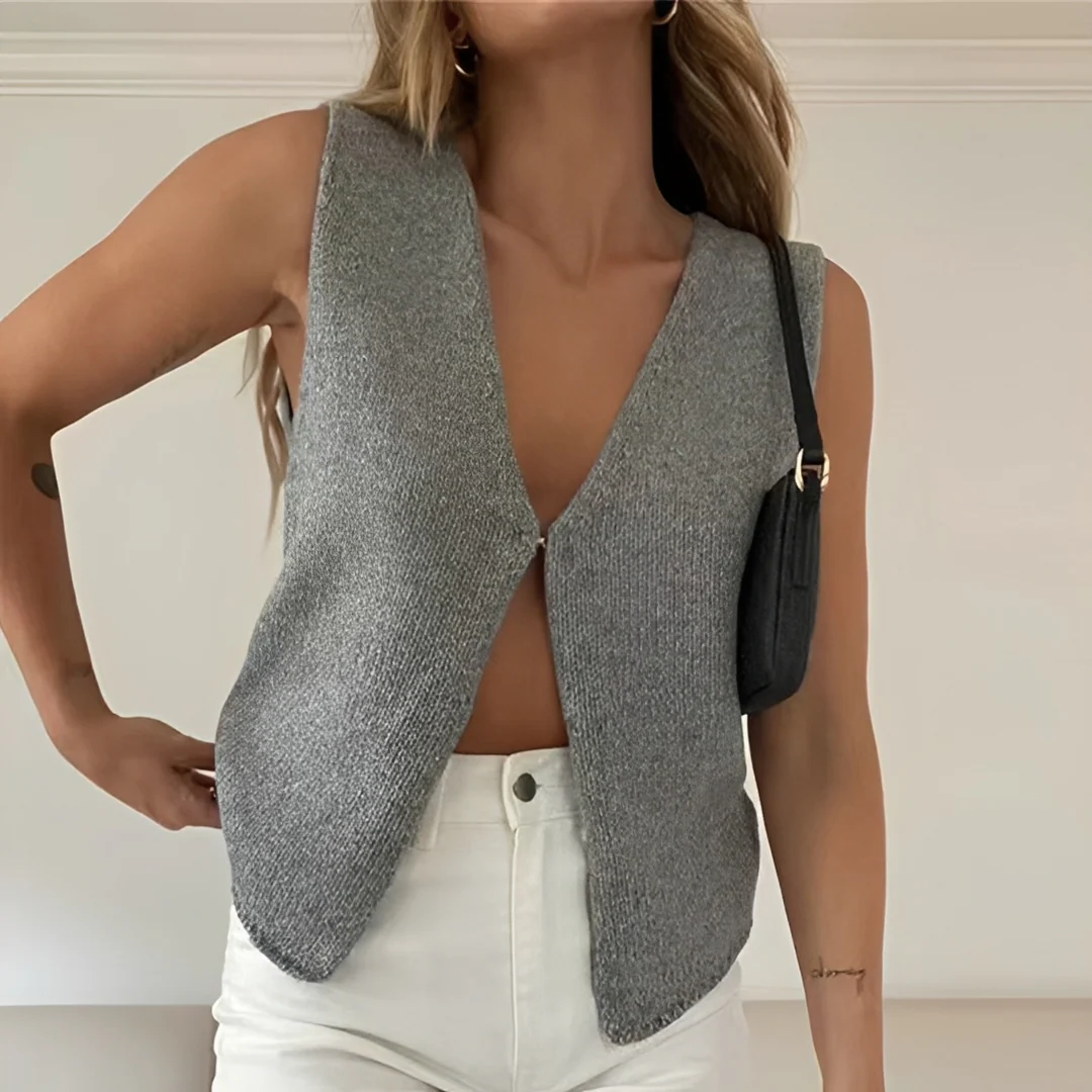 Ellaine - Veste Sans Manches Élégante