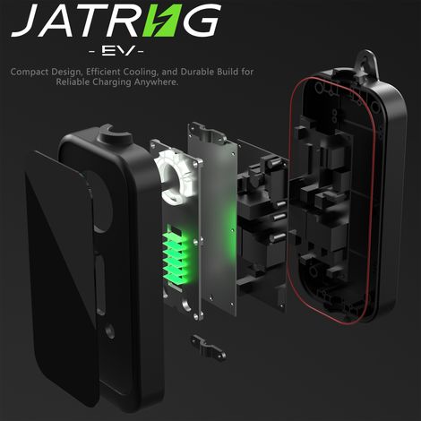 JATRHG EV Chargeur 7M 3.6KW-1.5KW 16A13A10A8A Type 2 station de Charge Voiture Electrique Portable Courant Commutable Voiture hybride Chargeur Rapide monophase — vue 2