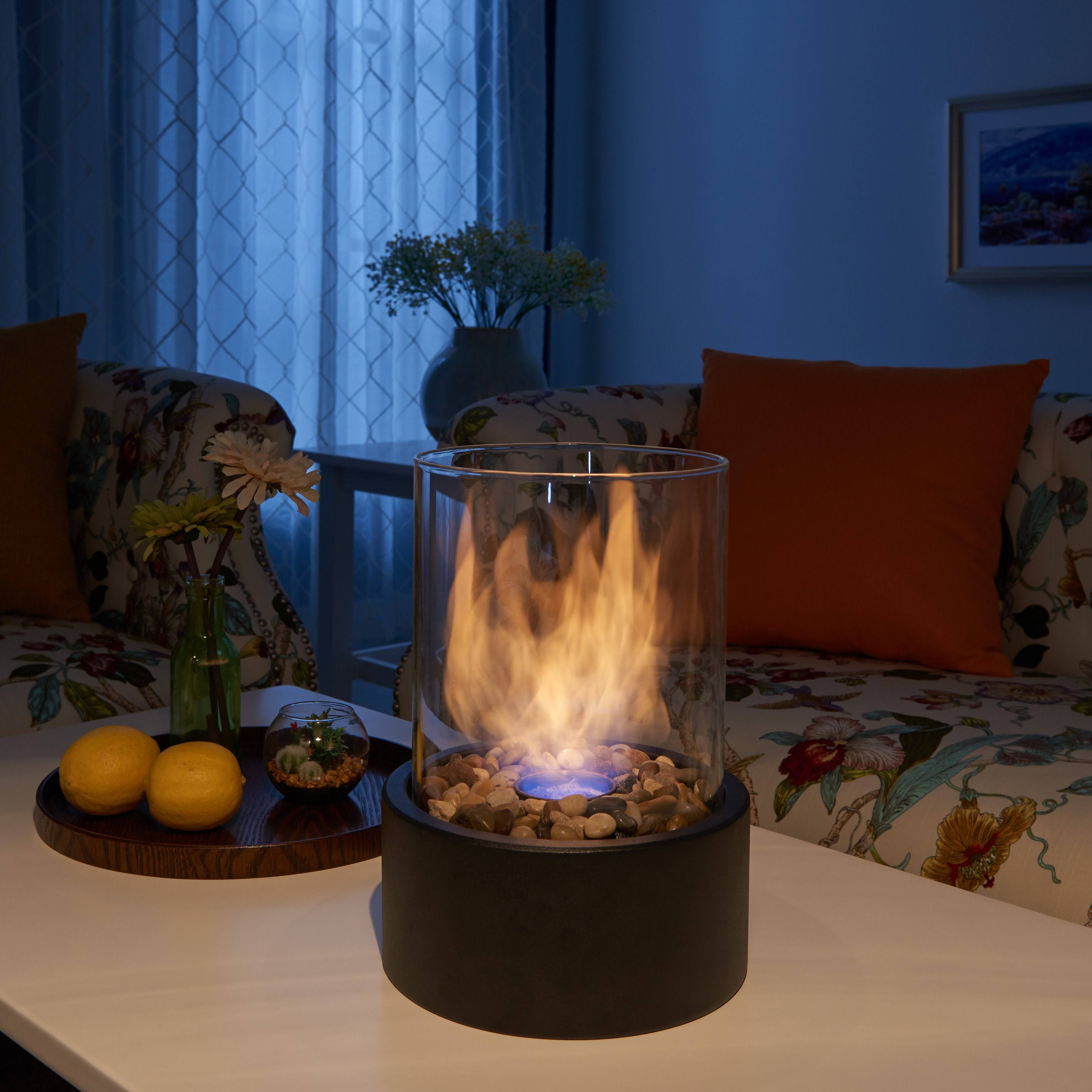 Danya B. Indoor / Outdoor Portable Tabletop Fire Pit Ventless Fireplace - Small