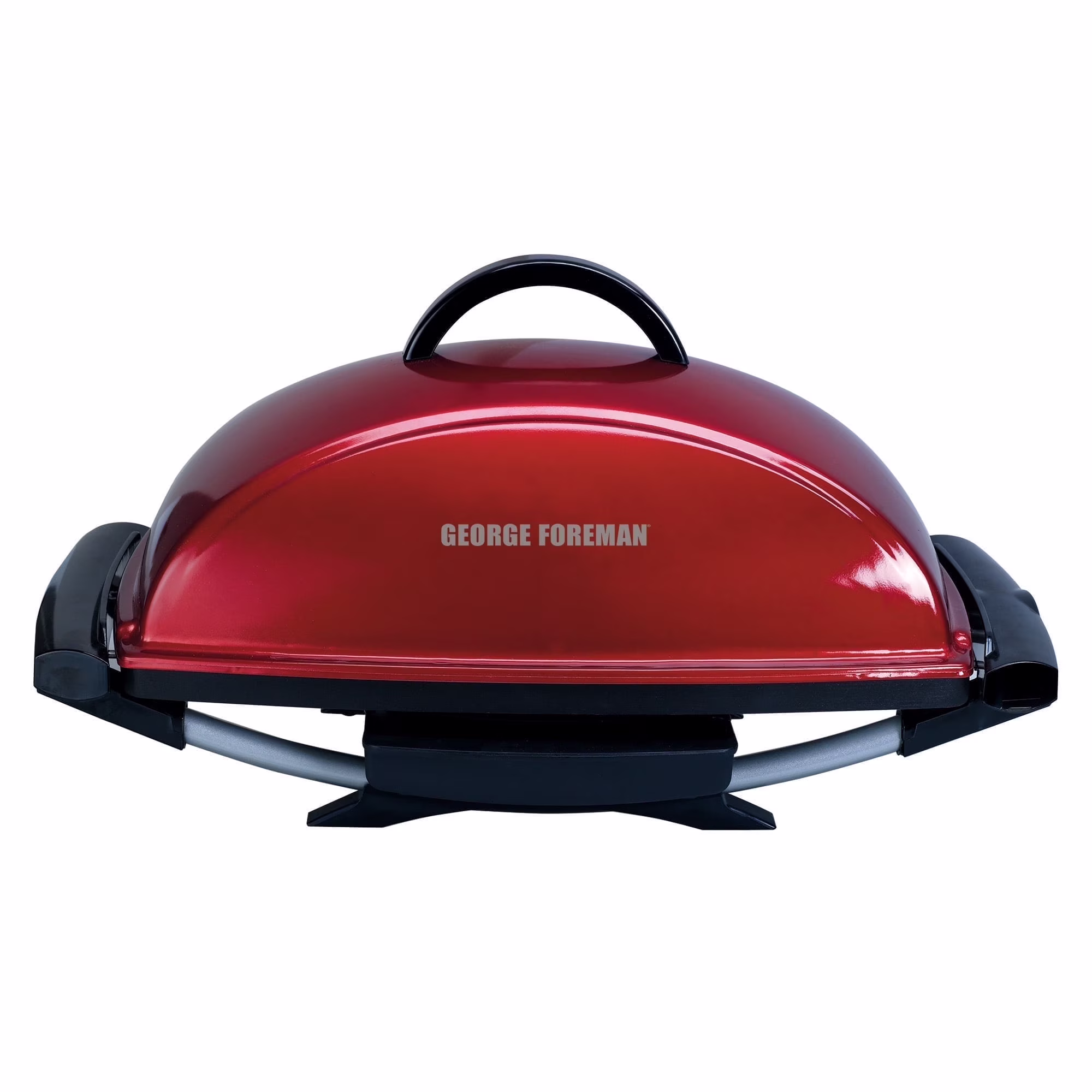 George Foreman Indoor Outdoor Electric Grill, Non - Stick Grill Griddle Plate, Healthy Grilling Drip Tray Reduces Fat, Portable Barbeque