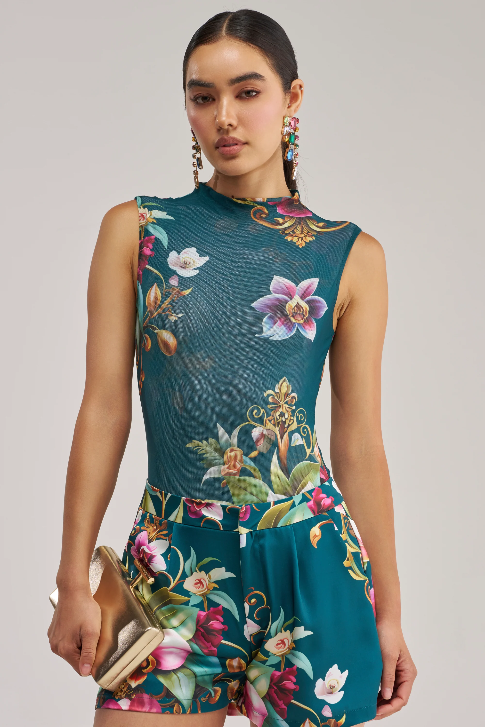 ISLAND TIME SLEEVELESS MESH BODYSUIT - Akira Store
