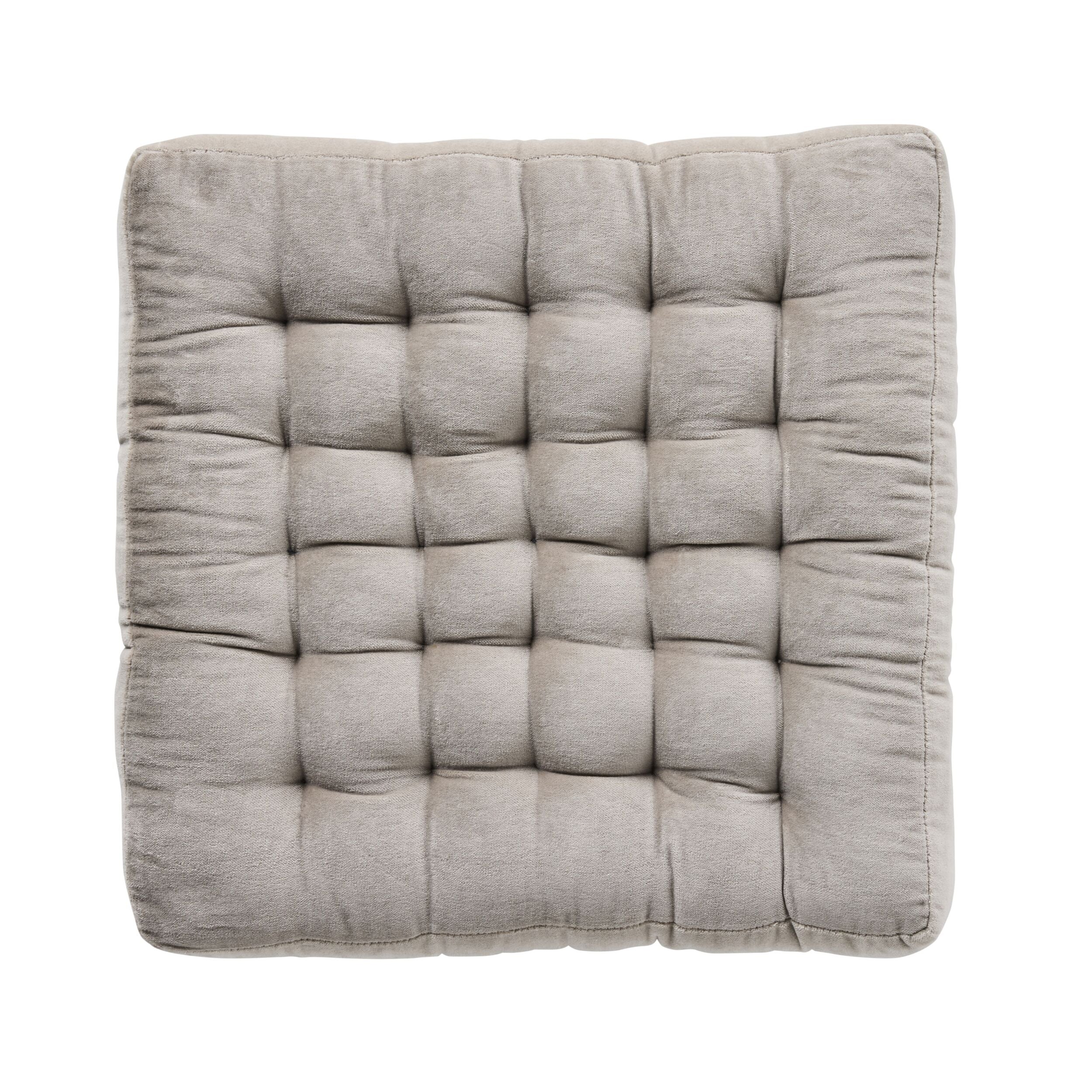 Samy Cotton Velvet Sand Seat Cushion