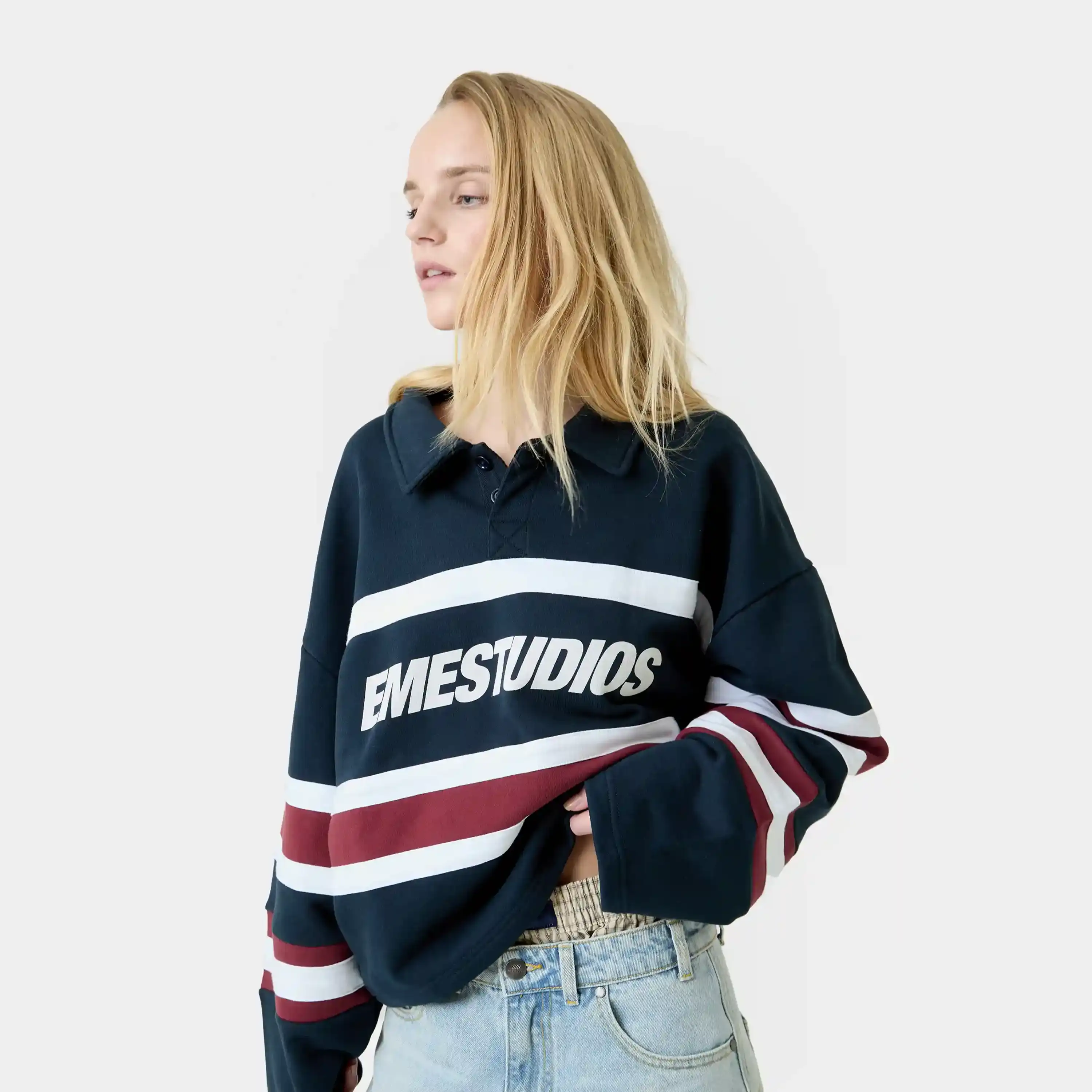 Bachatas Navy Polo Crewneck