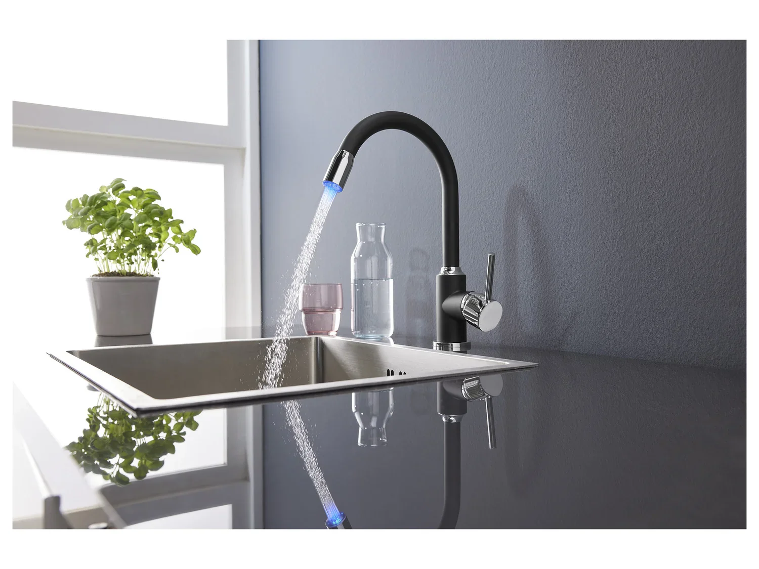 LIVARNO home Mitigeur robinet dvier  LED
