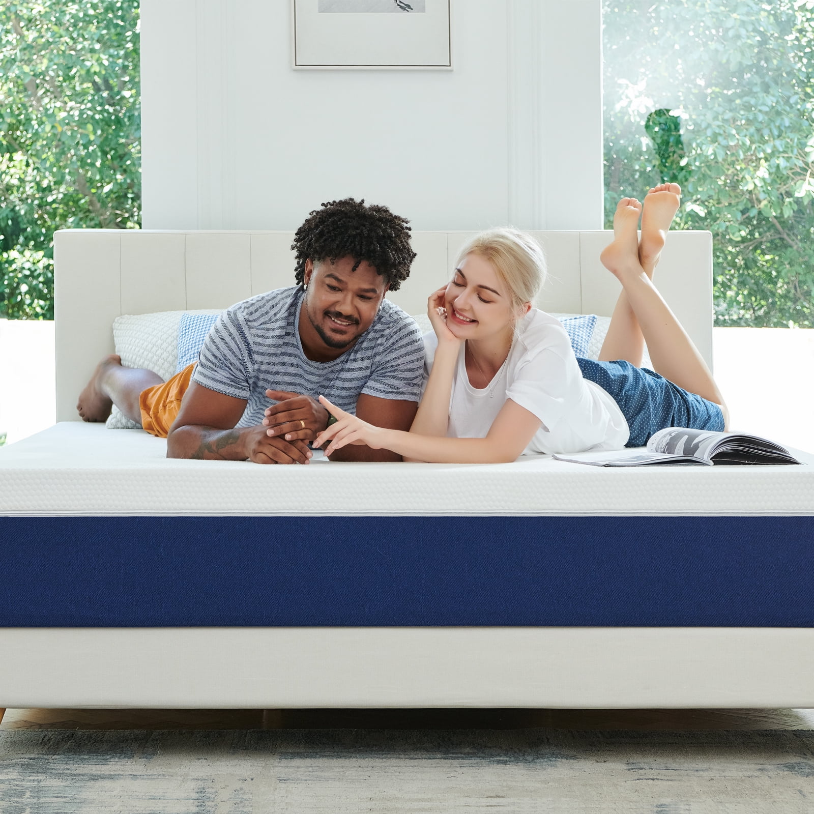Twin Mattress, 8" Medium Gel Memory Foam Mattress with Pressure Relief for Adult(Twin/8 in) - Image 2
