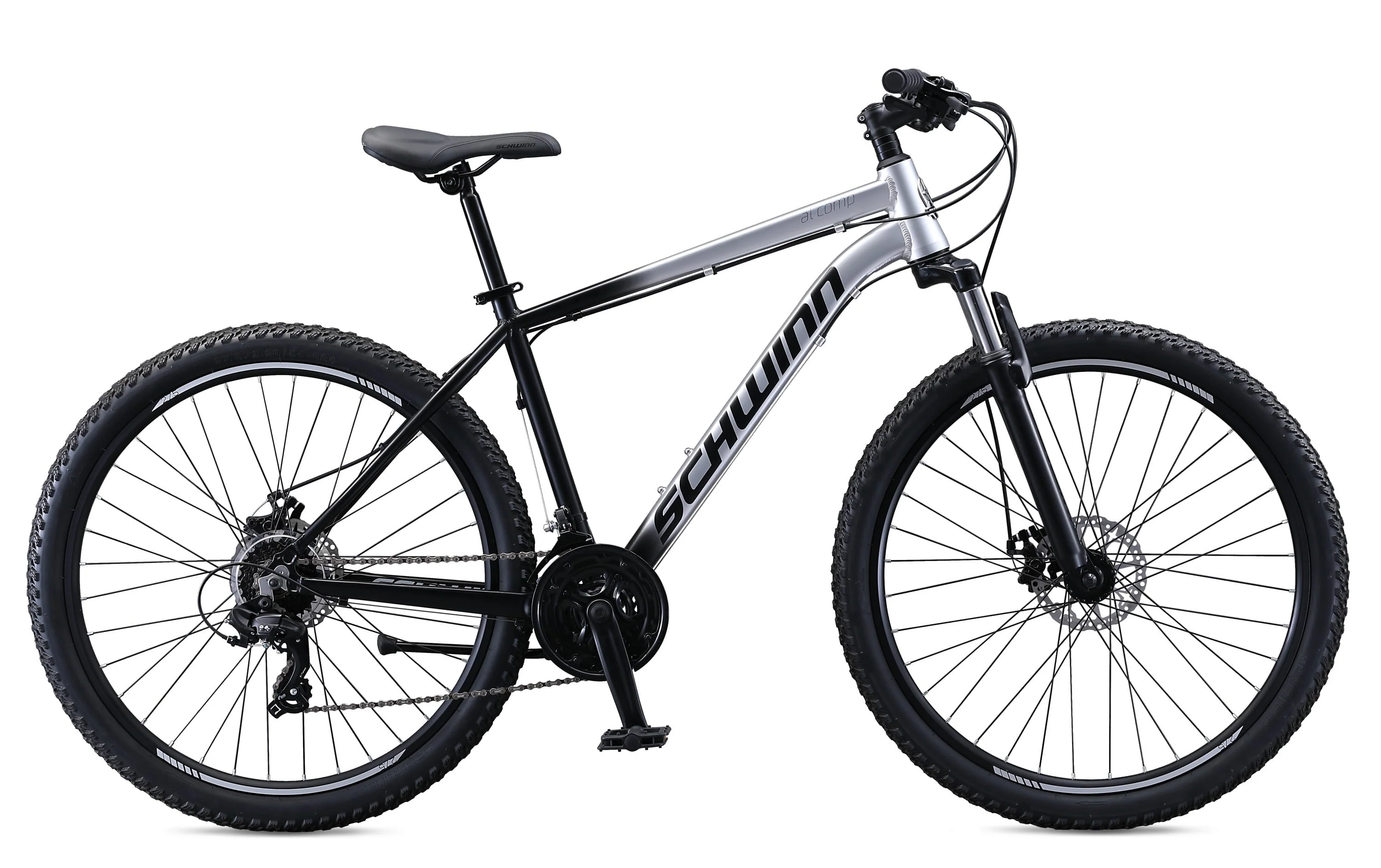 Schwinn AL Comp 27.5 in Men'S Mountain Bike, 21 Speed Adult Bicycle, Grey