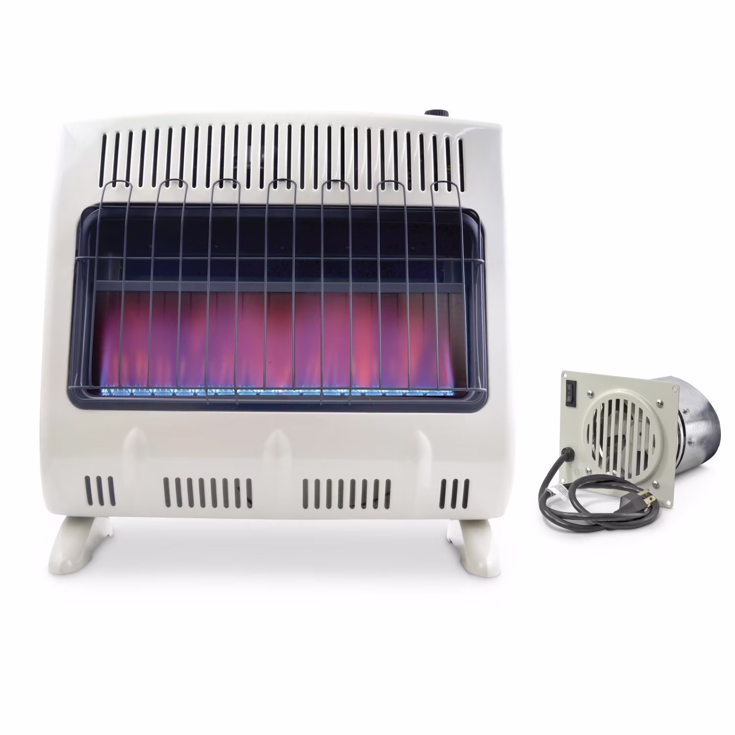 30,000 BTU Unvented Blue Flame Propane Heater with Blower