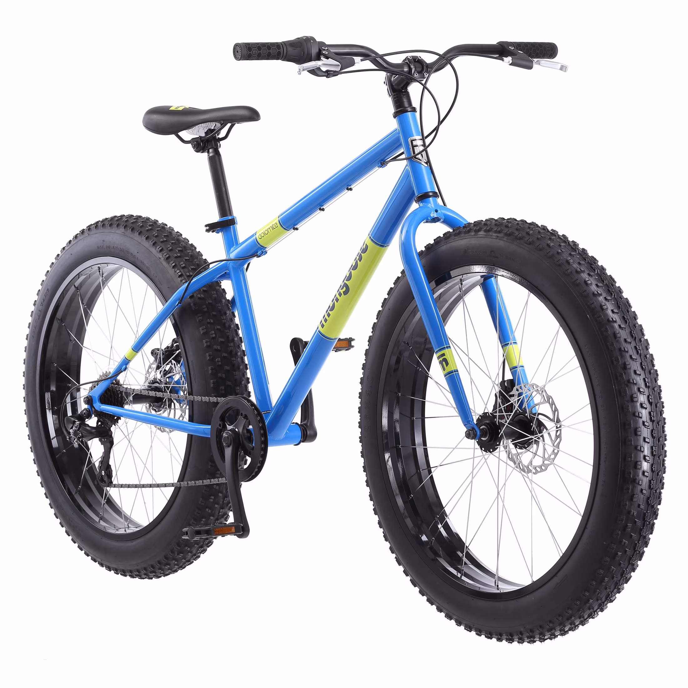 Mongoose Dolomite Adul Fat Tire Mountain Bike, 26-Inch Wheels, Light Blue