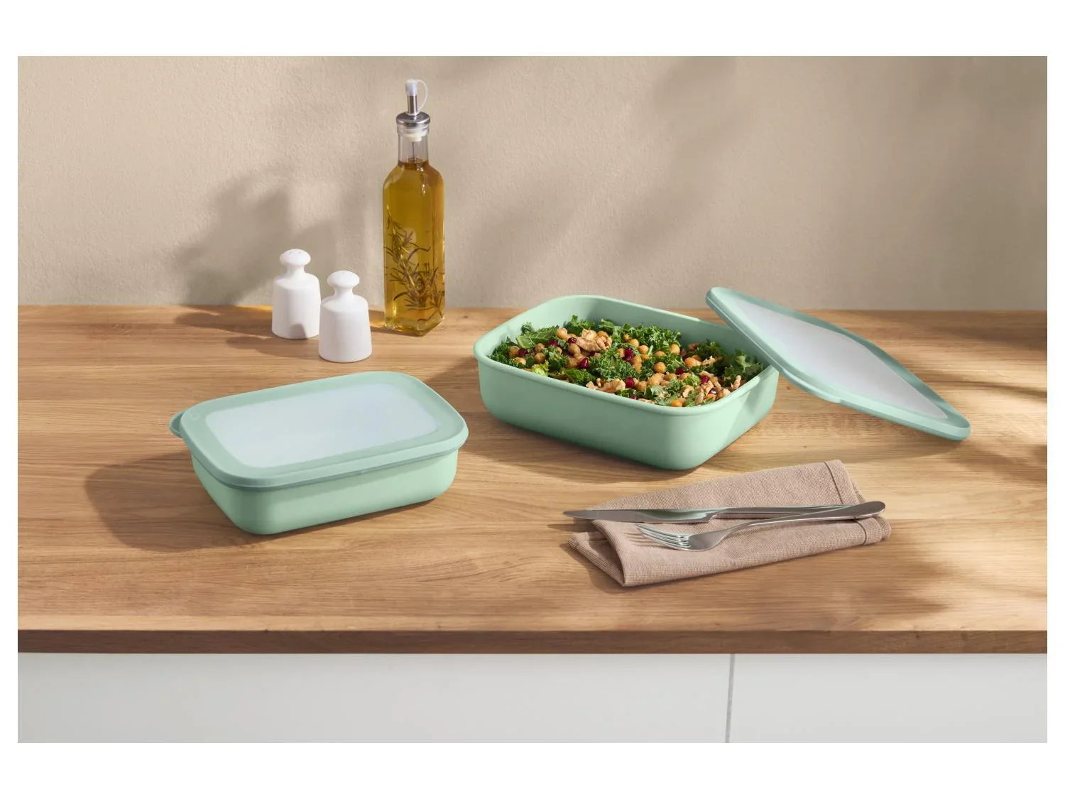 SILVERCREST Set de 2 botes de conservation