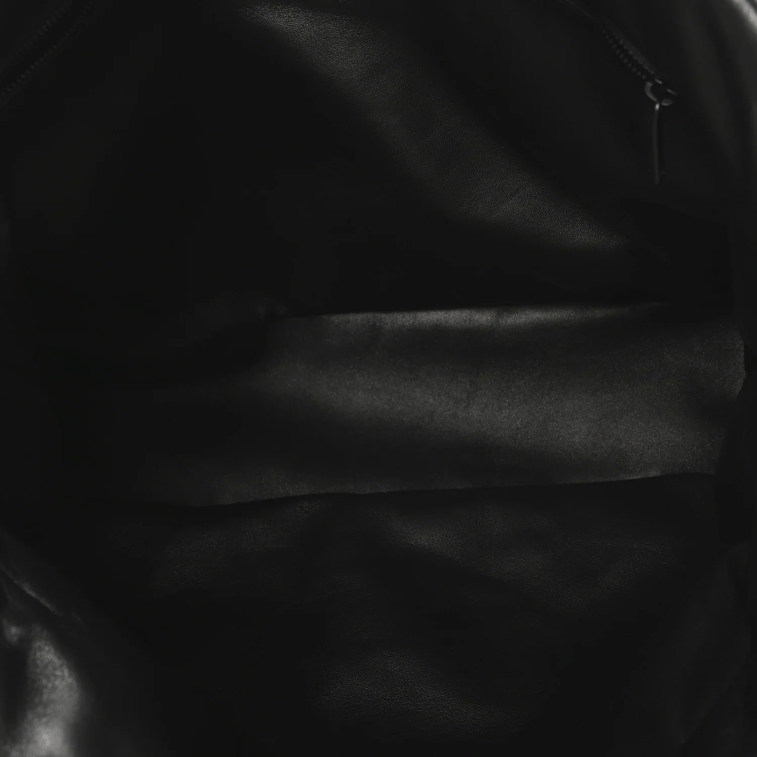 Lambskin Wide Puffer Tote Black