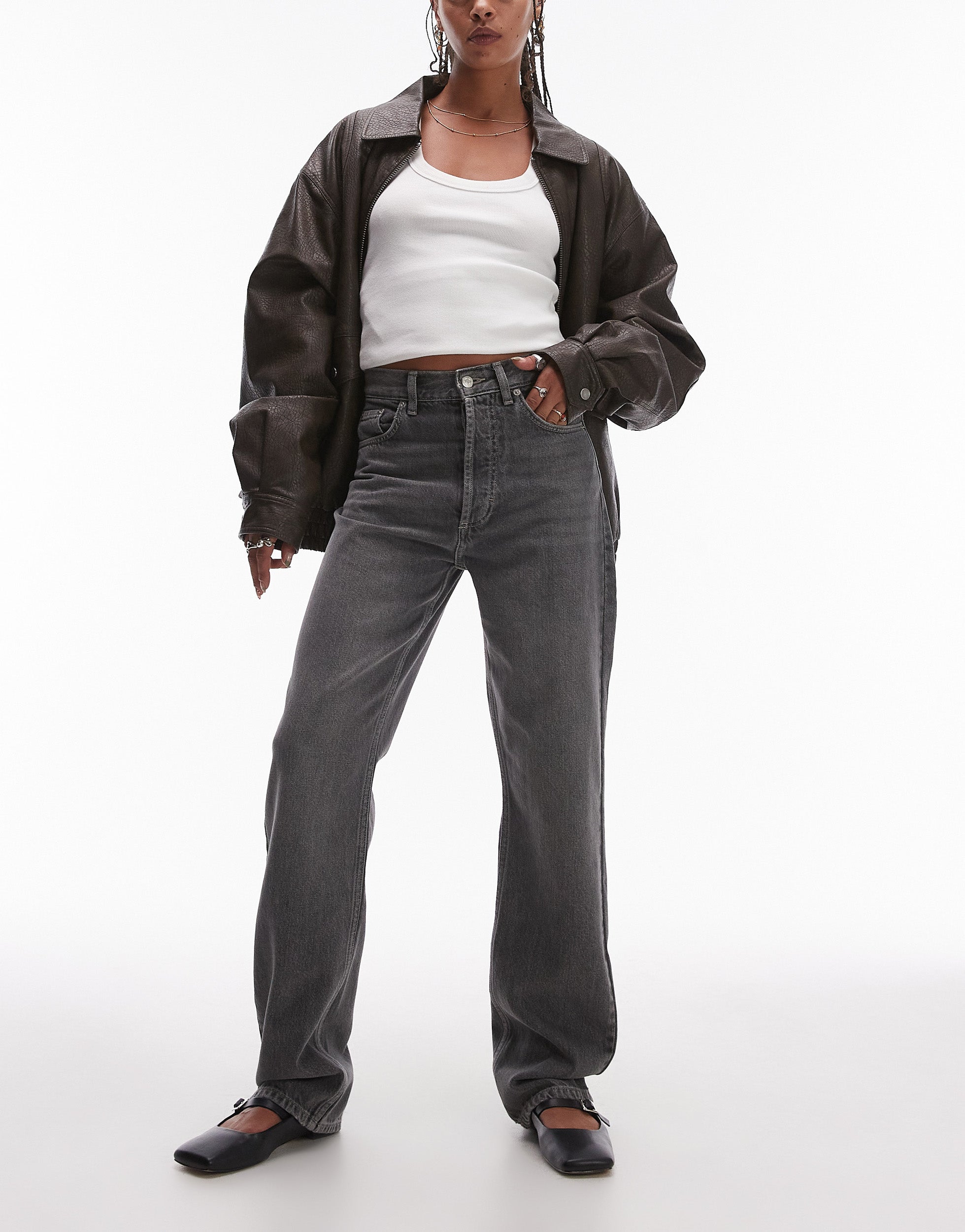 VERO MODA® TOPSHOP High waist Straight Fit Jeans