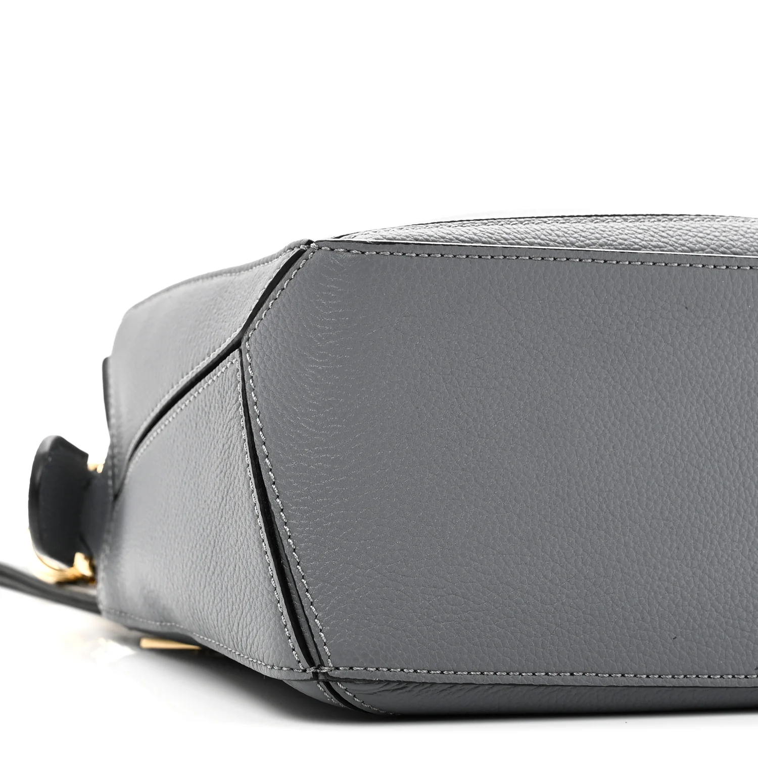 Soft Grained Calfskin Small Puzzle Bag Asphalt Grey