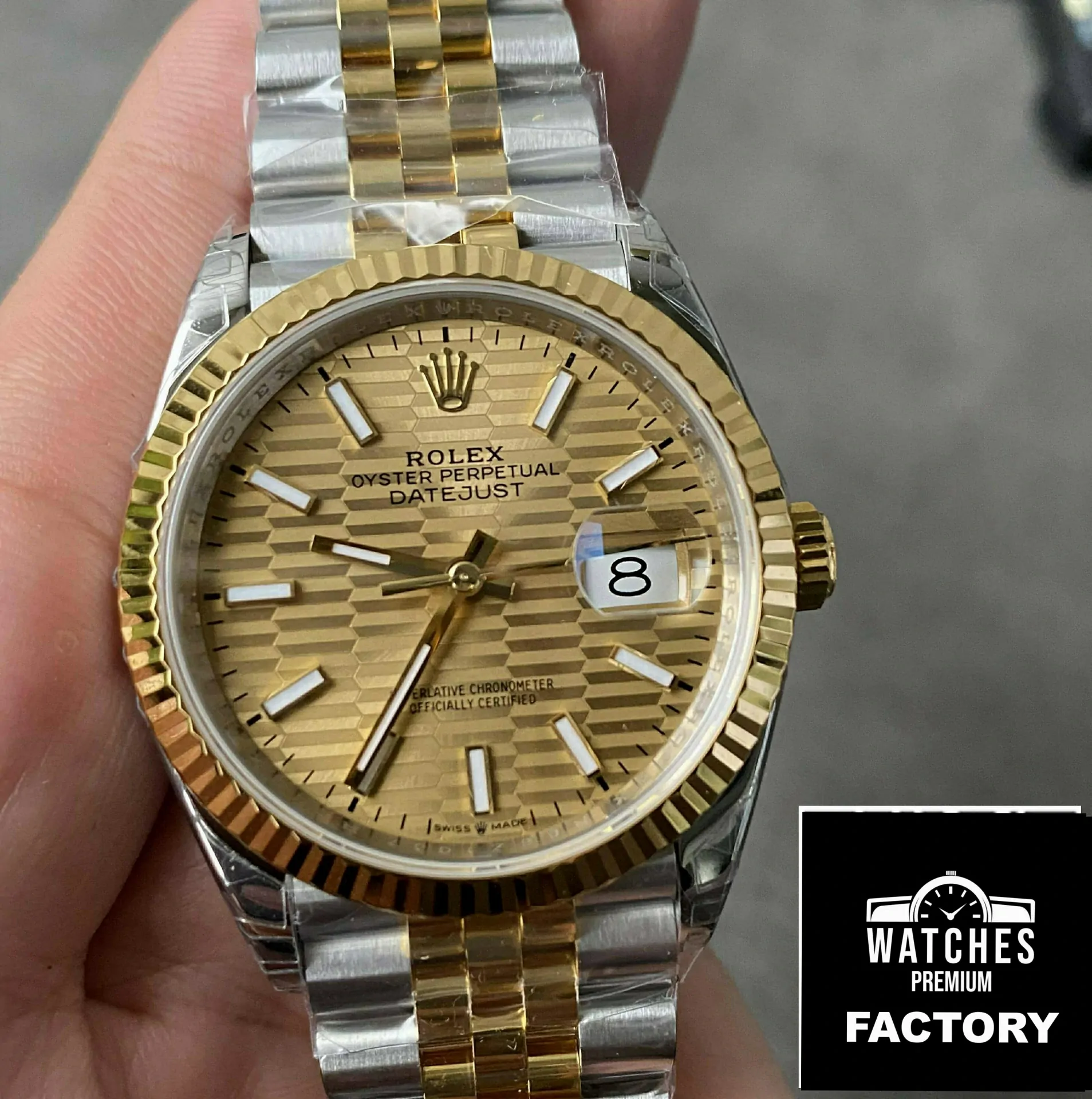 Rolex Datejust M126233-0039 36MM VS Factory Stainless Steel Silver Strap