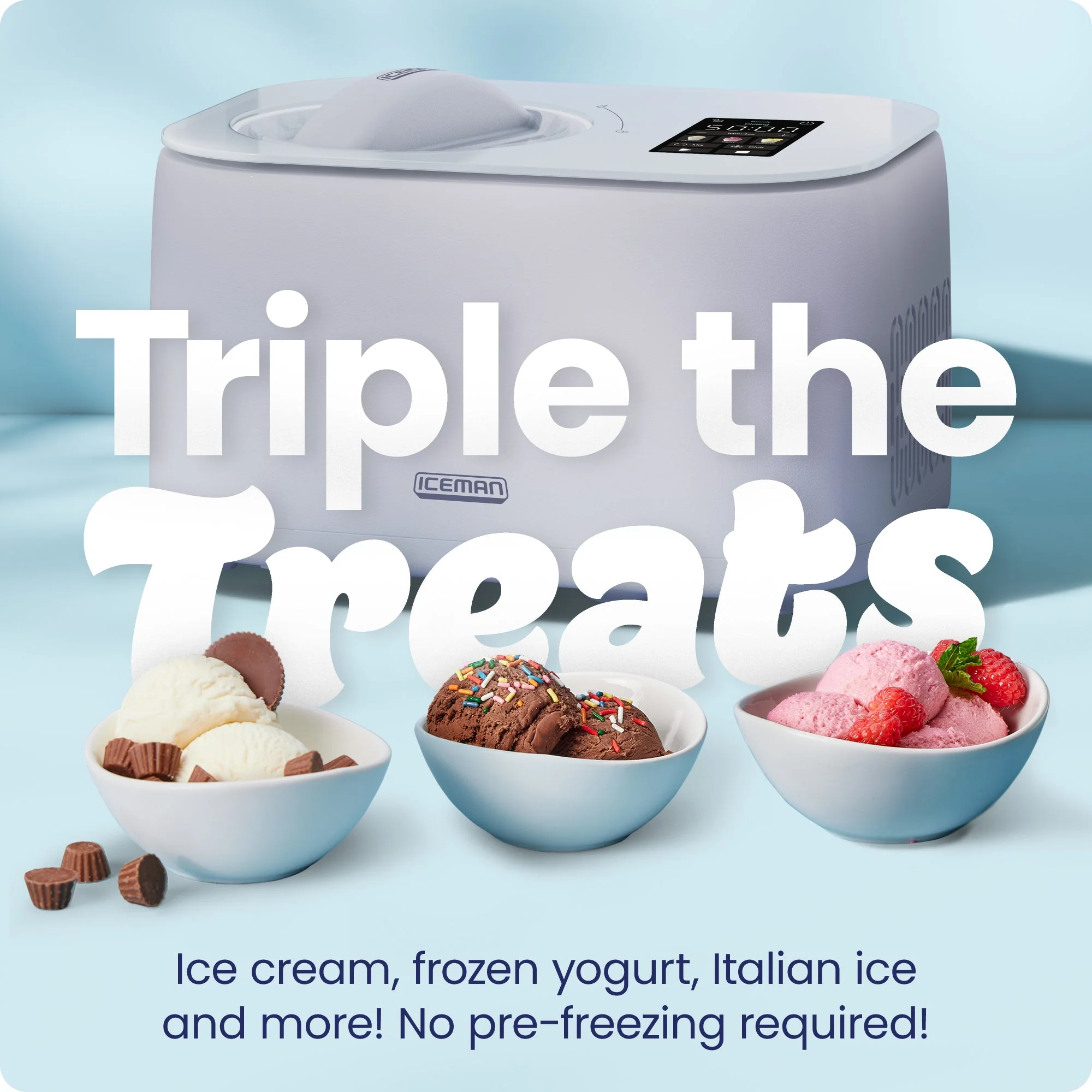 Iceman Trio Ice Cream Maker - Lavender